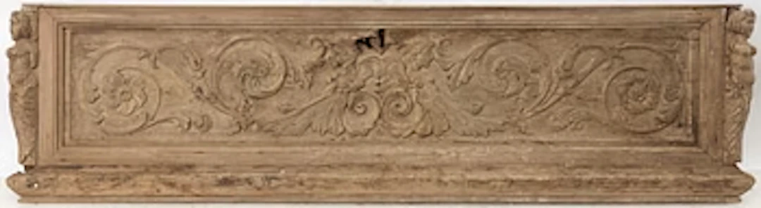 An Italian carved baroque panel, 17th / 18th century.