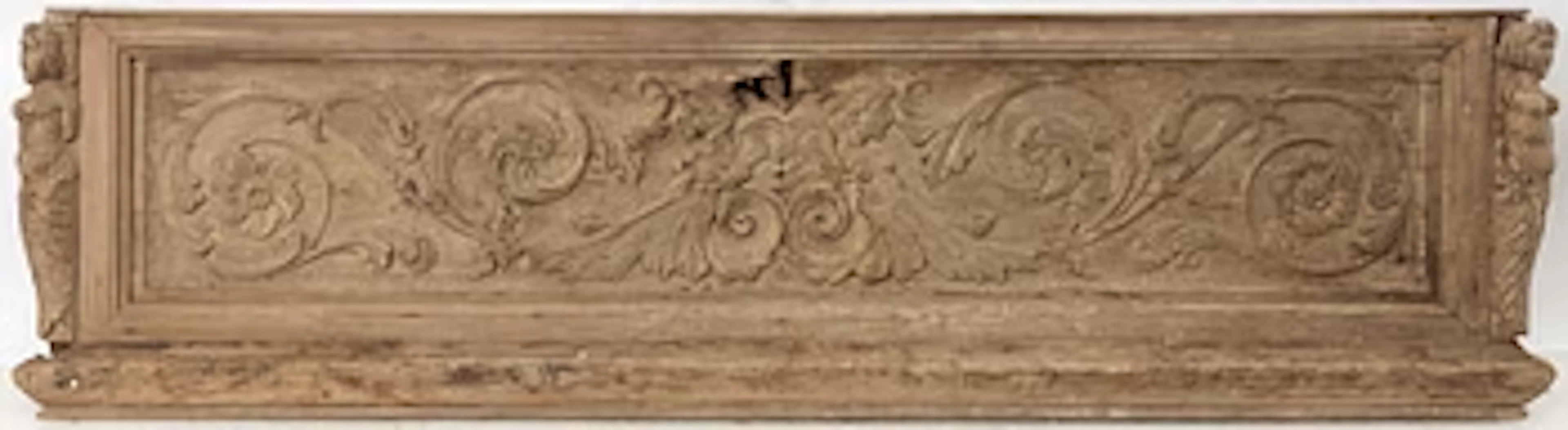 An Italian carved baroque panel, 17th / 18th century.