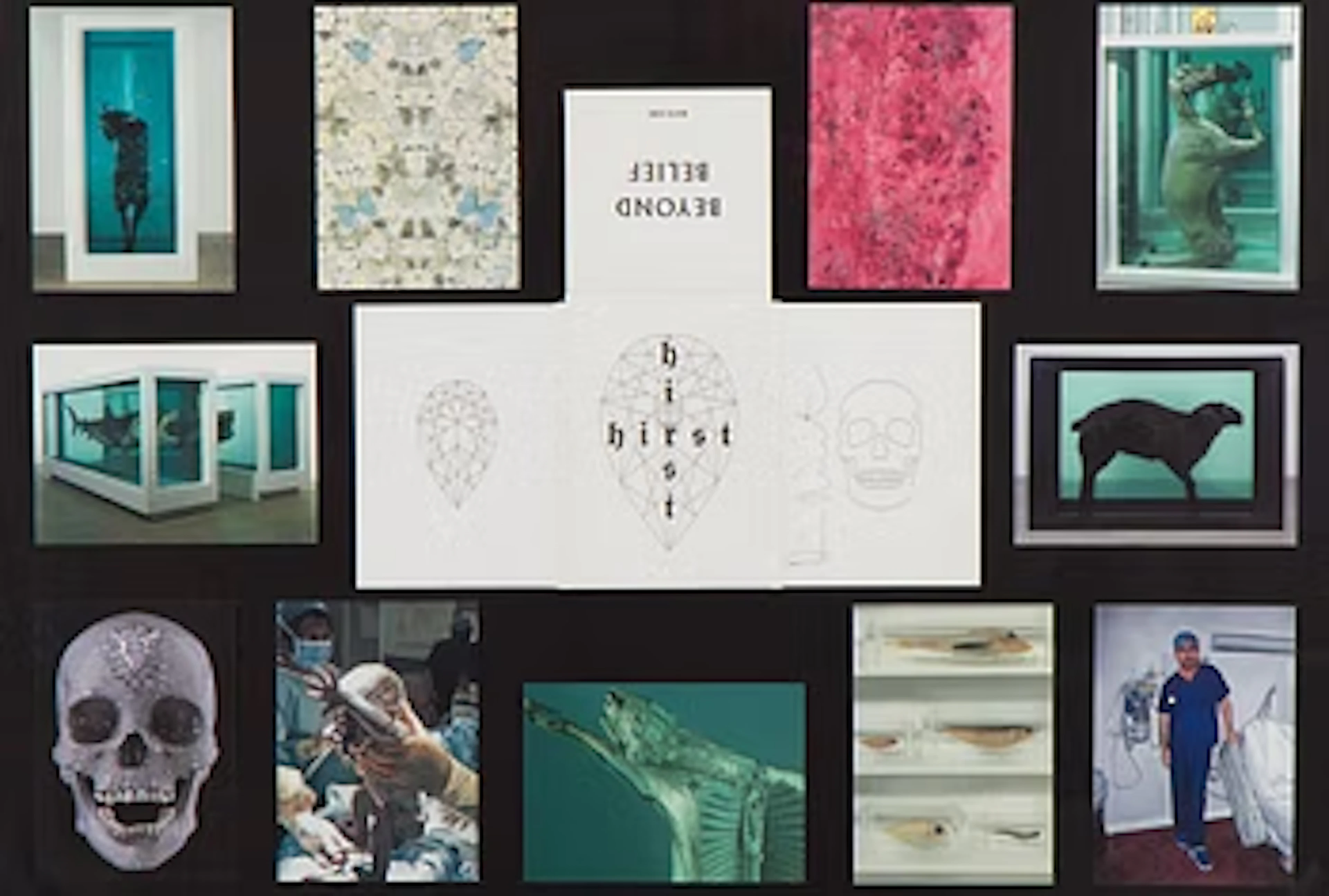 Damien Hirst, "Beyond Belief", 11 promotional cards in a signed folder.