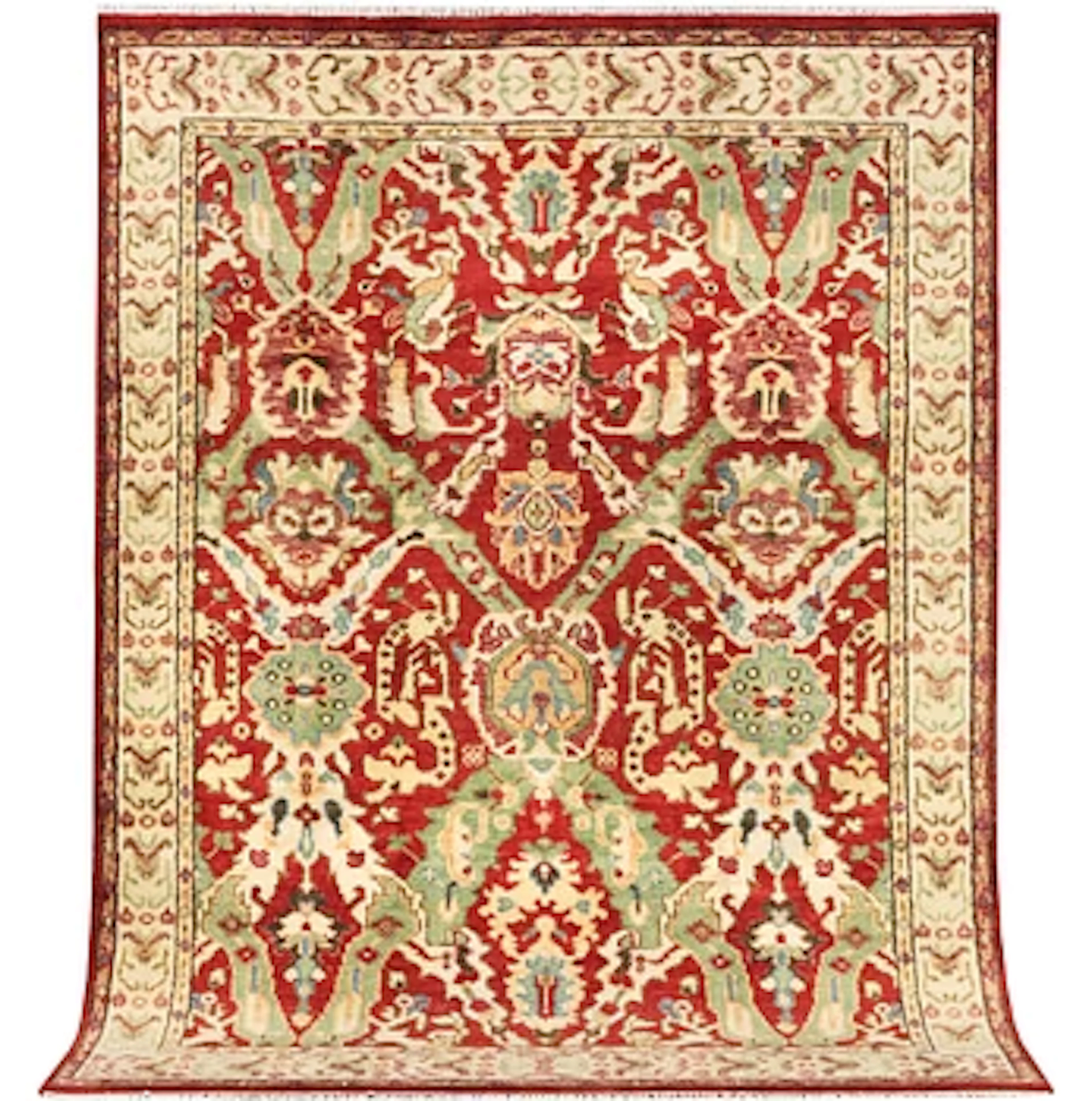 A Mamluk carpet, c. 316 x 242 cm.
