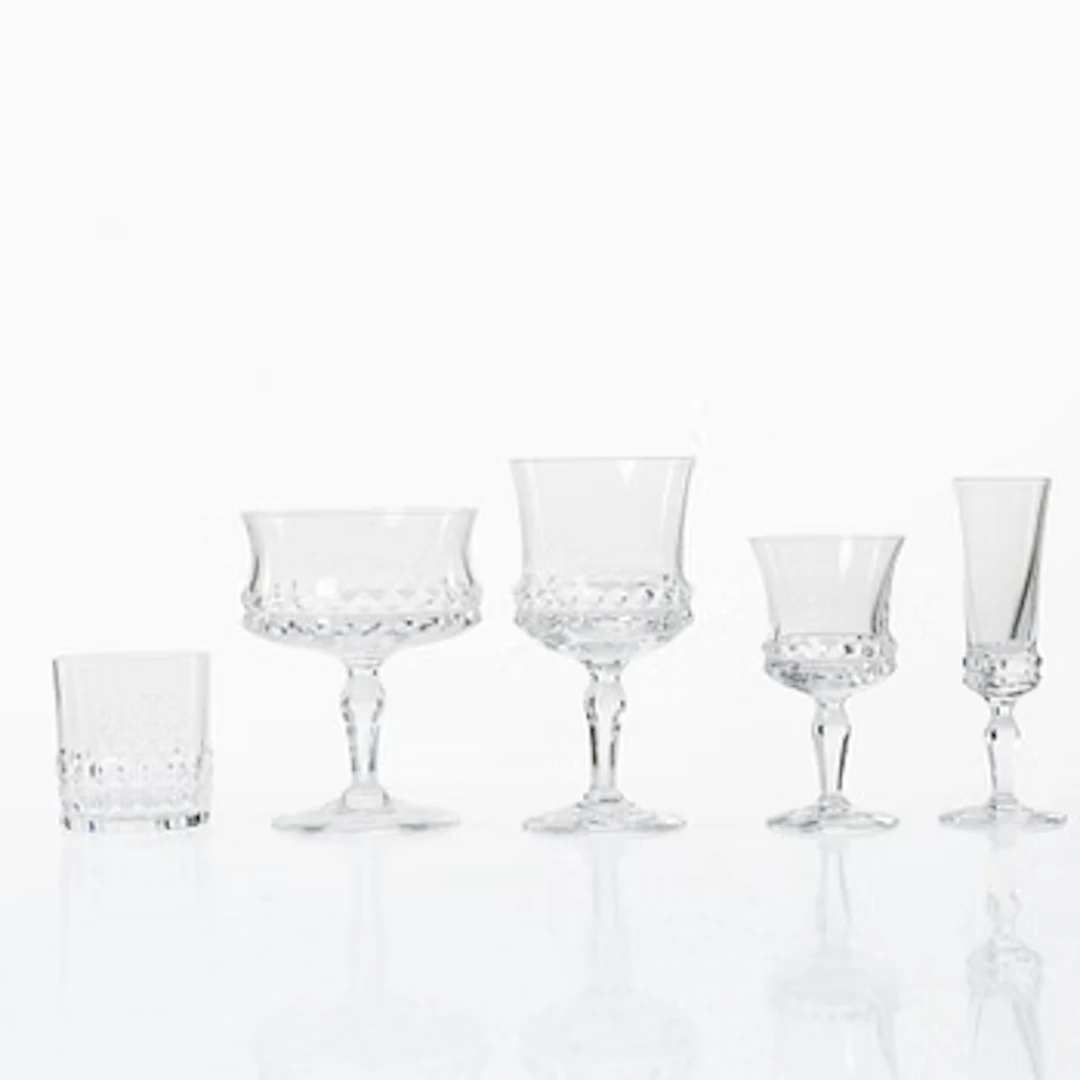 A 63 piece "Silvia" glass service by Ingeborg Lundin, Orrefors.