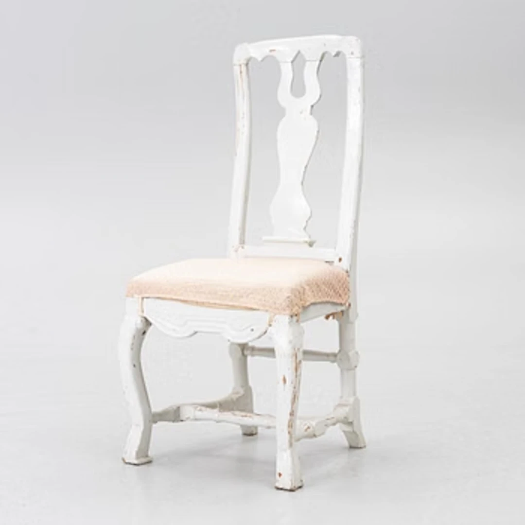 A late Baroque chair, 18th century.