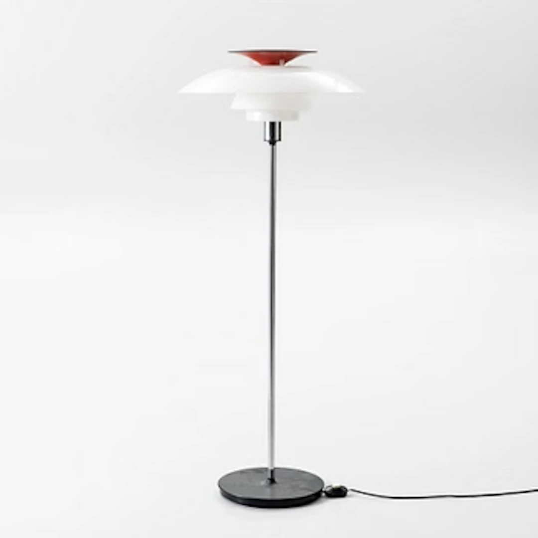 Poul Henningsen, a 'PH-80' floor lamp, Louis Poulsen, Denmark.