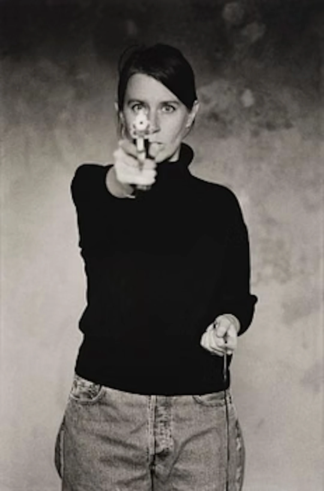 Cecilia Edefalk, "Självporträtt med Pistol", 1993.