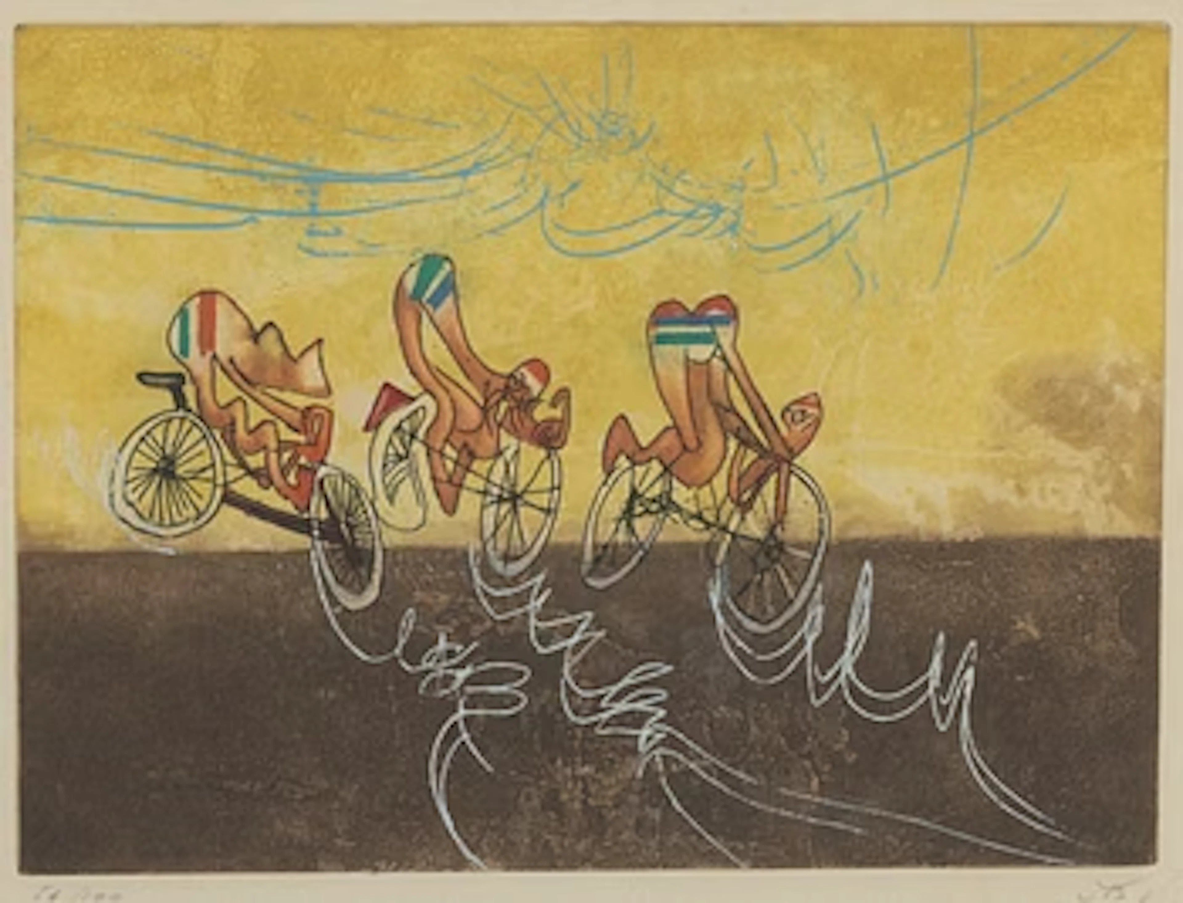 Roberto Matta, "Les Cyclistes".