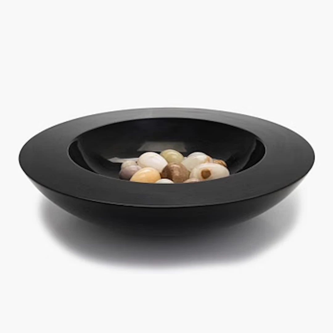 Bowl with a decorative stone eggs, late 20th century.