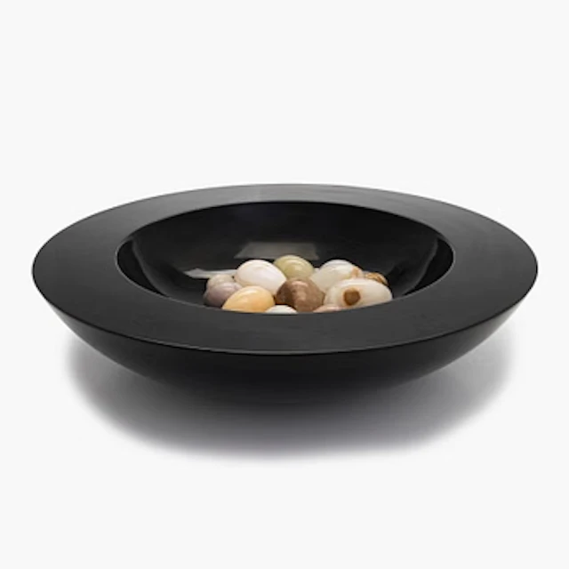 Bowl with a decorative stone eggs, late 20th century.