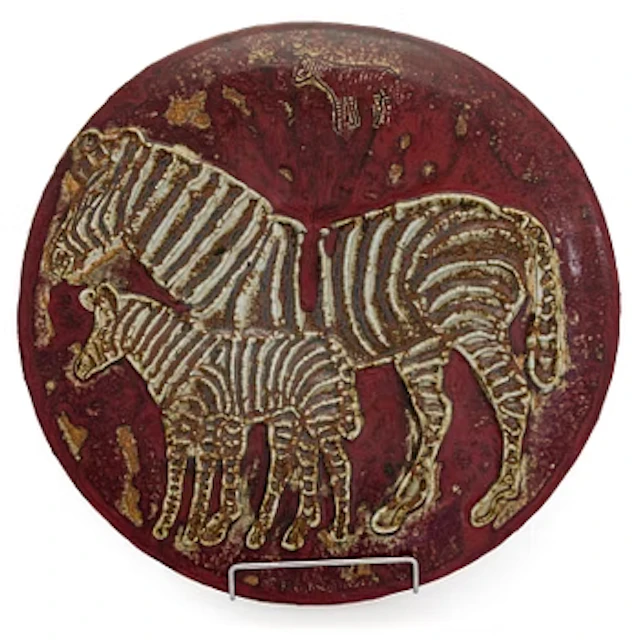 Michael Schilkin, Decorative dish, stoneware, signed M. Schilkin, Arabia -43.