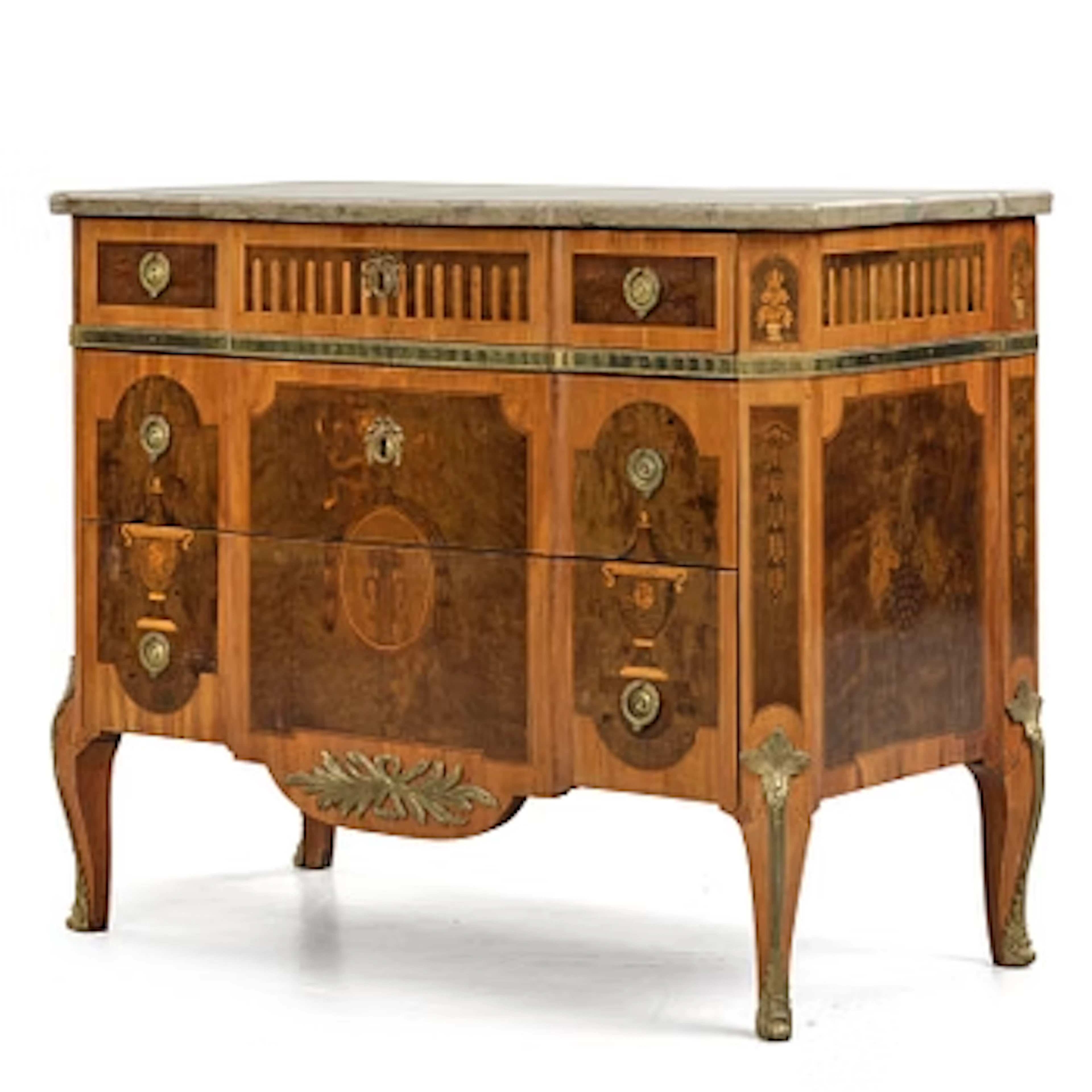 A Gustavian marquetry commode attributed to J. Hultsten (master in