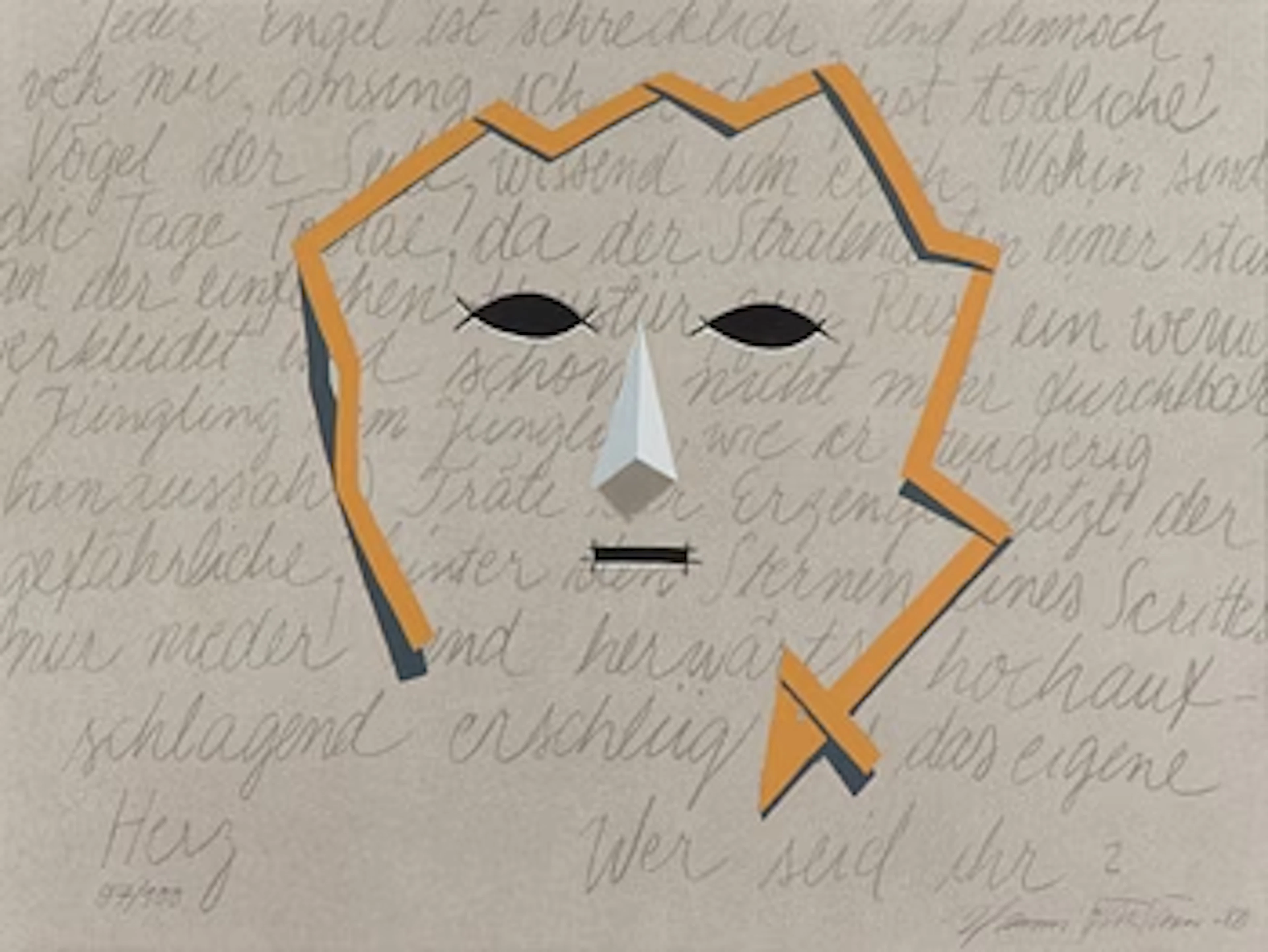 Hannu Väisänen, 'To the work by Rainer Maria Rilke Duineser Elegien'.