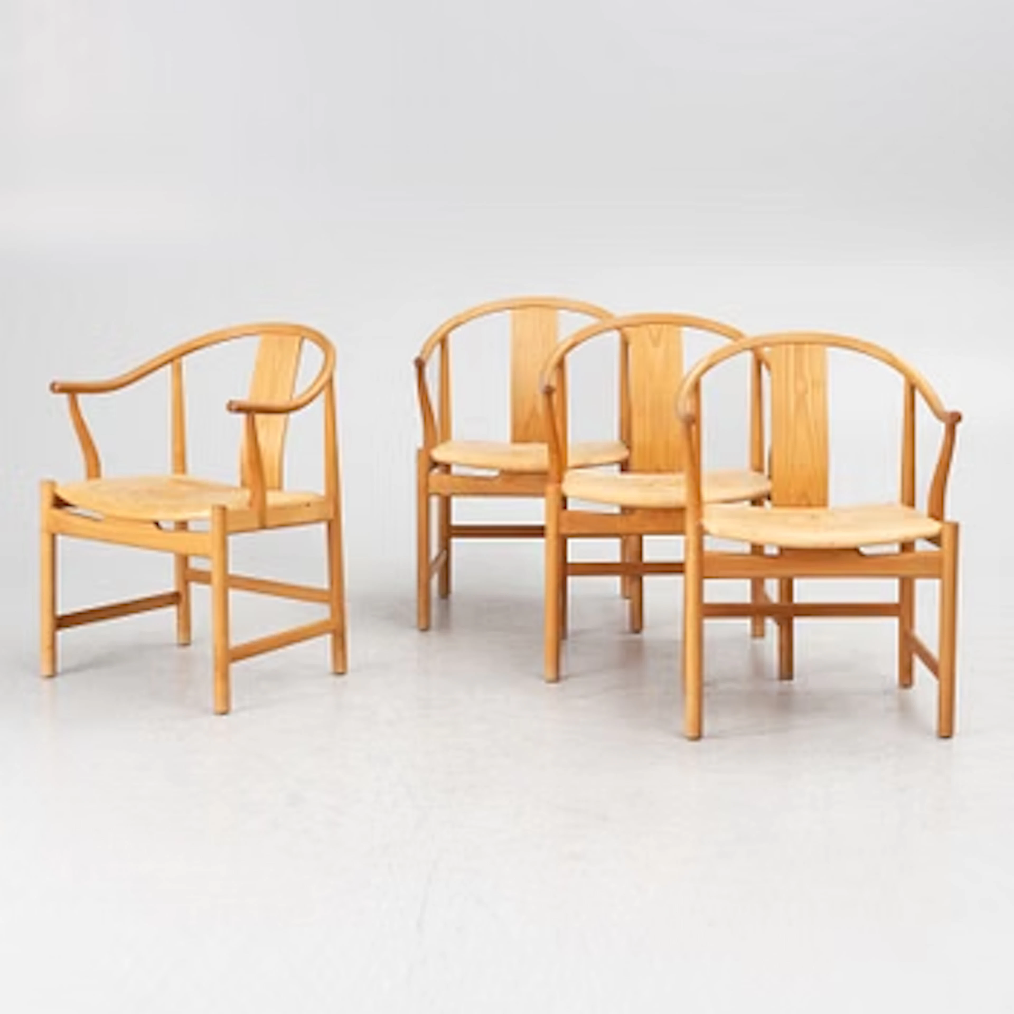 Hans J. Wegner, four model PP66 'Chinese Chair' chairs, PP Møbler