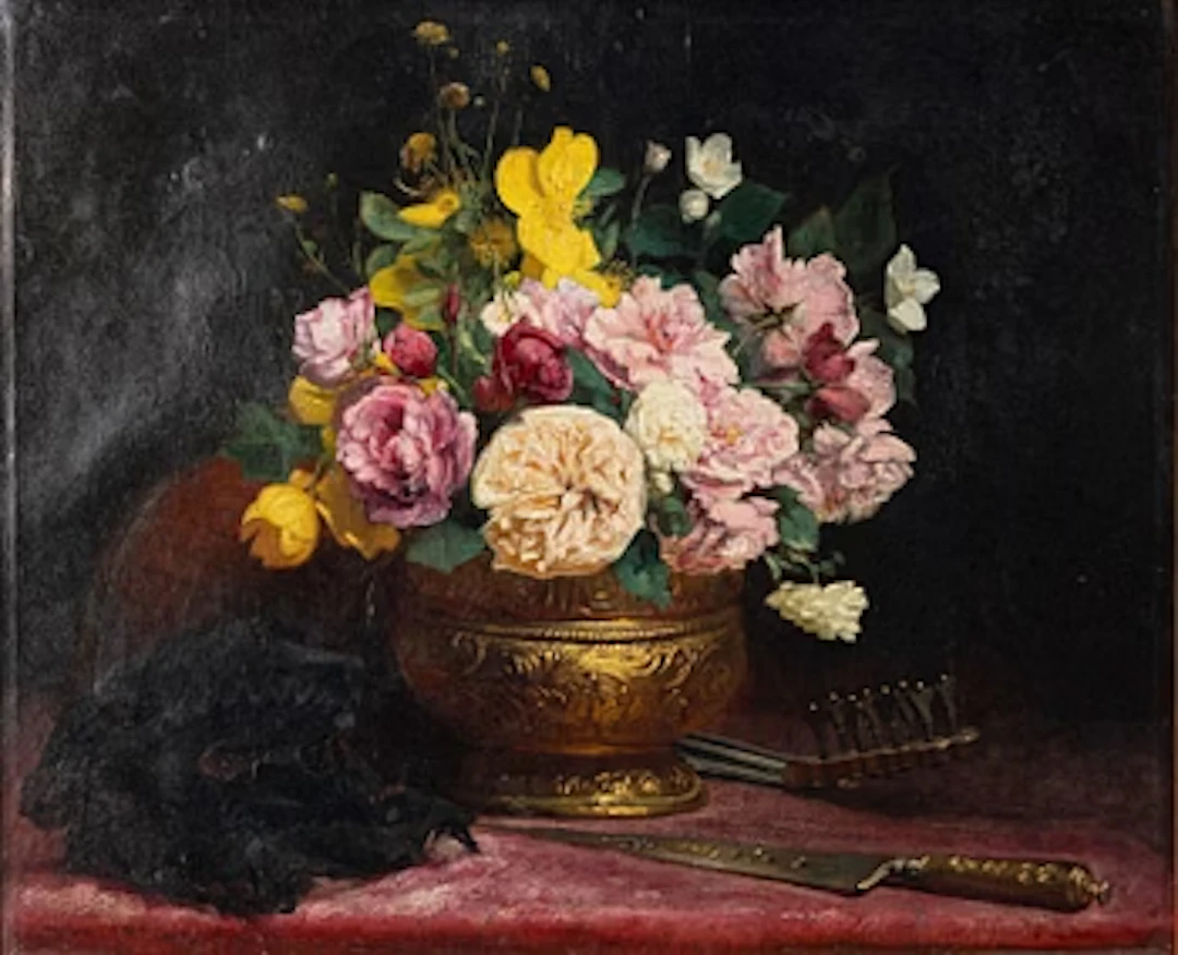 Charles Loyeux, Floral still life.