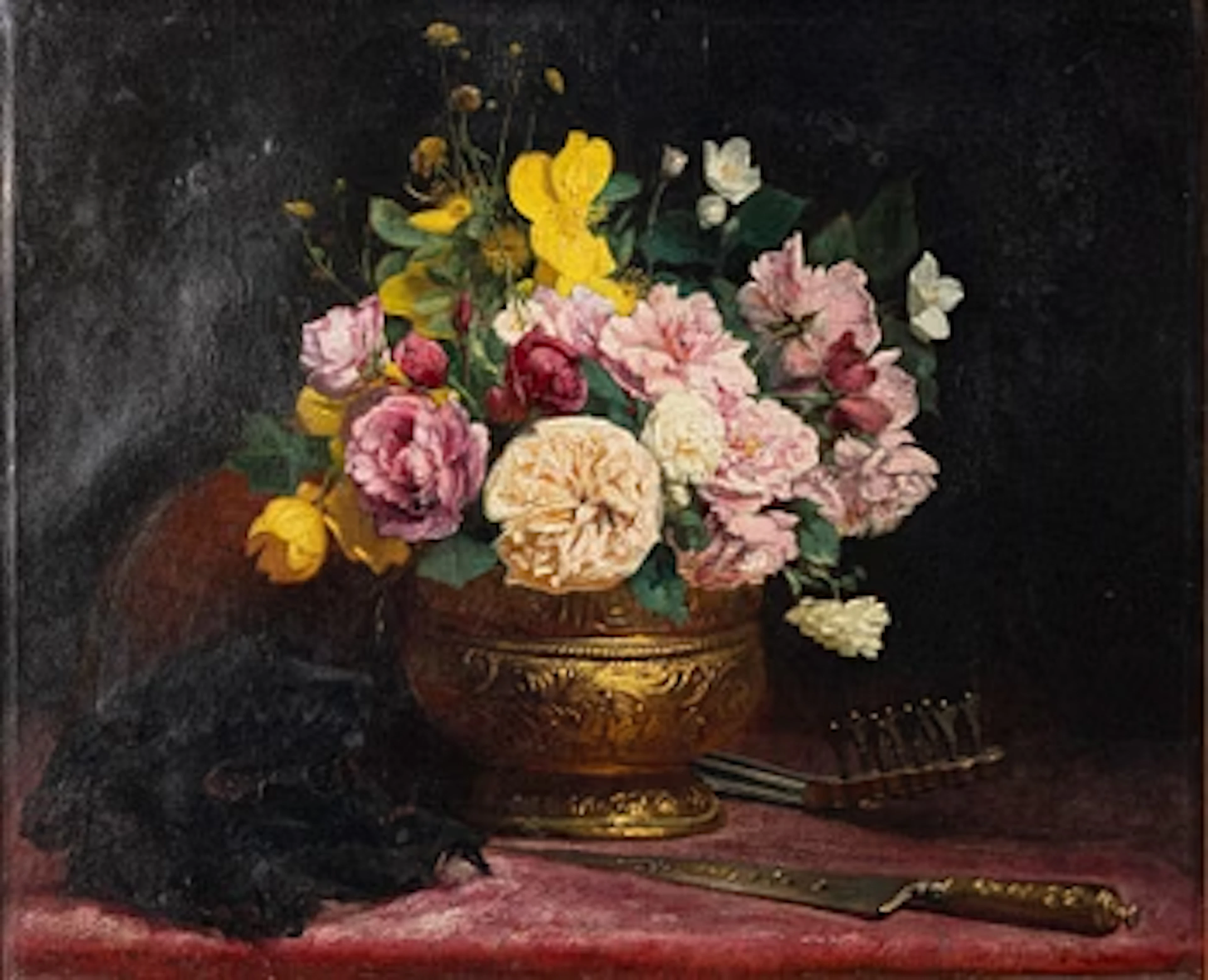 Charles Loyeux, Floral still life.