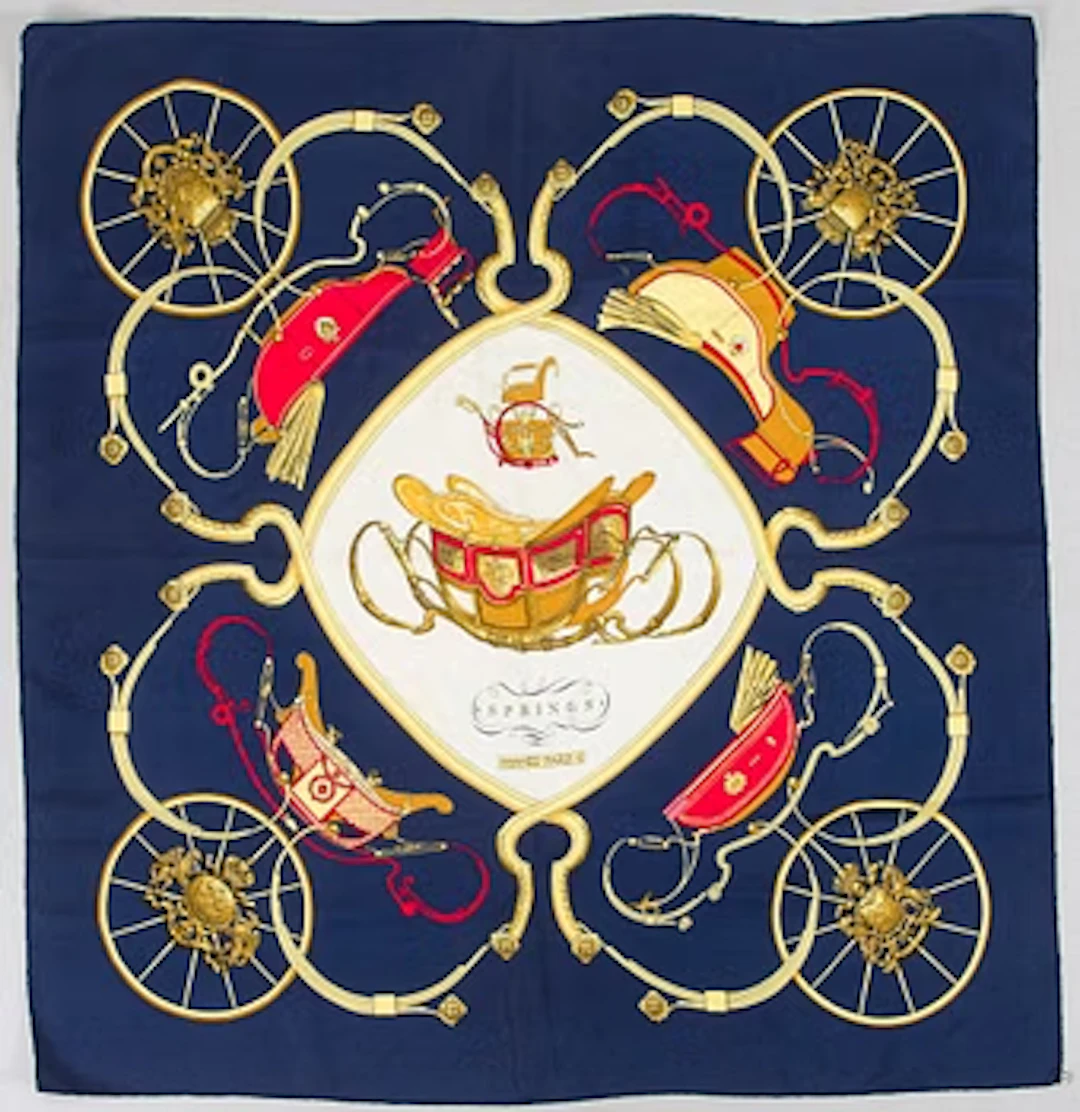 Hermès, Scarf, 'Springs'.
