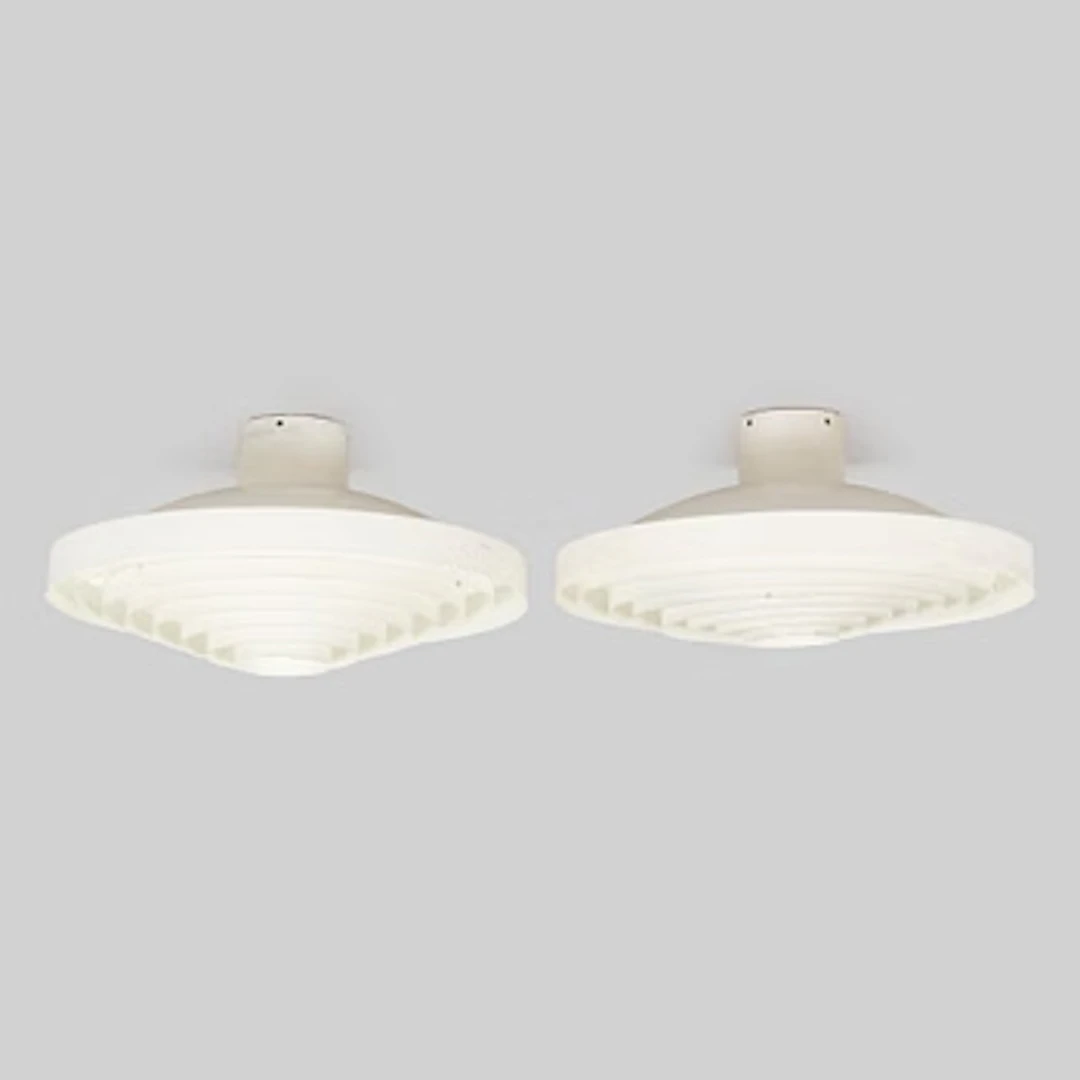 Lisa Johansson-Pape, two 1960s '71-149' ceiling lights for Orno Stockmann.