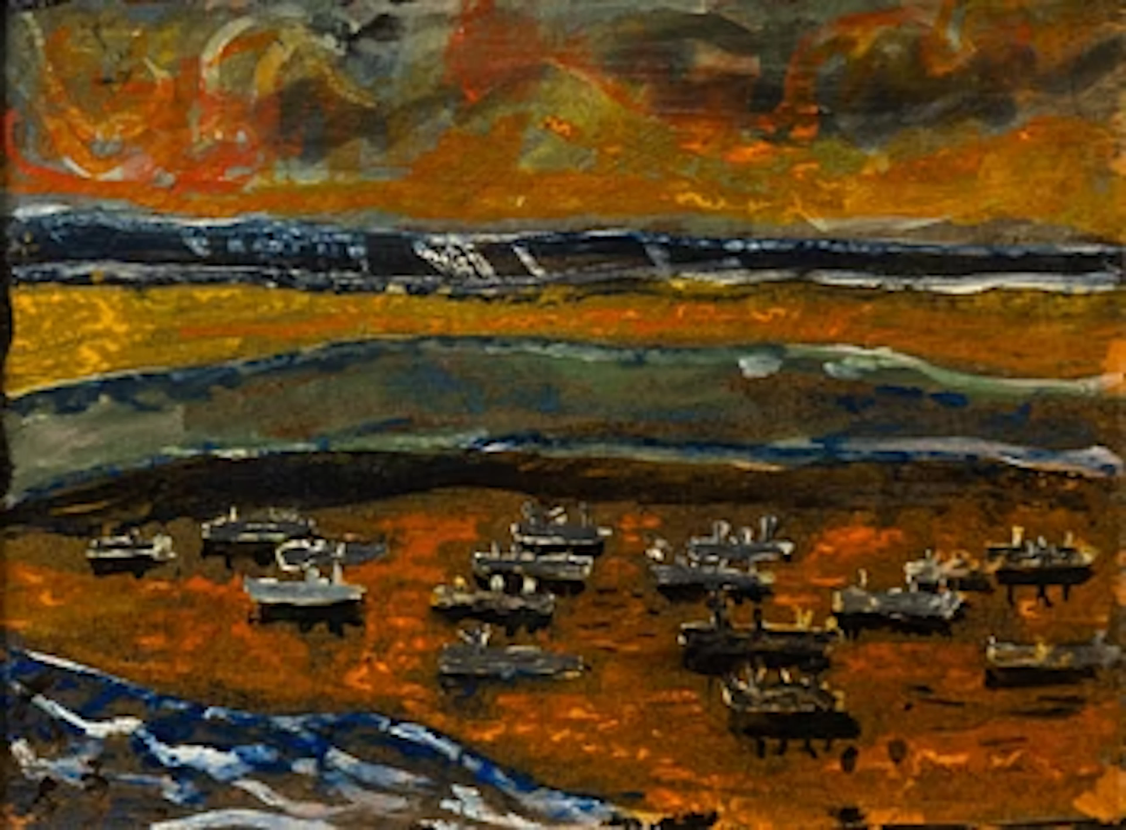 Sven X:et Erixson, Landscape with Boats.