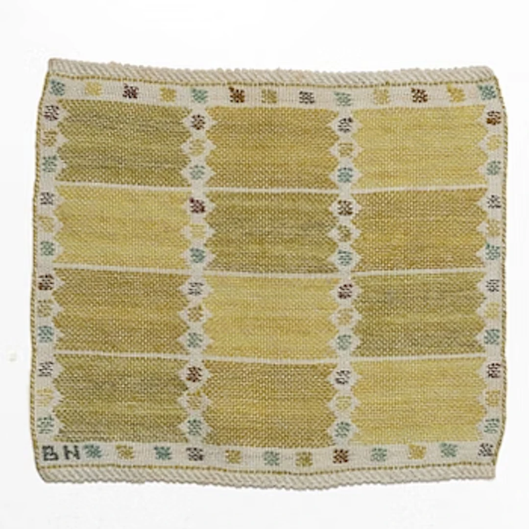 Barbro Nilsson, A "Bladen, gul" textile.