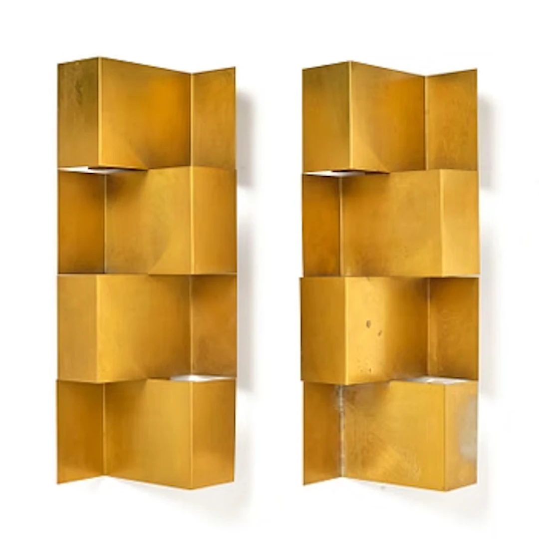A pair of wall lamps, Scandinavia, 1960s–70s.