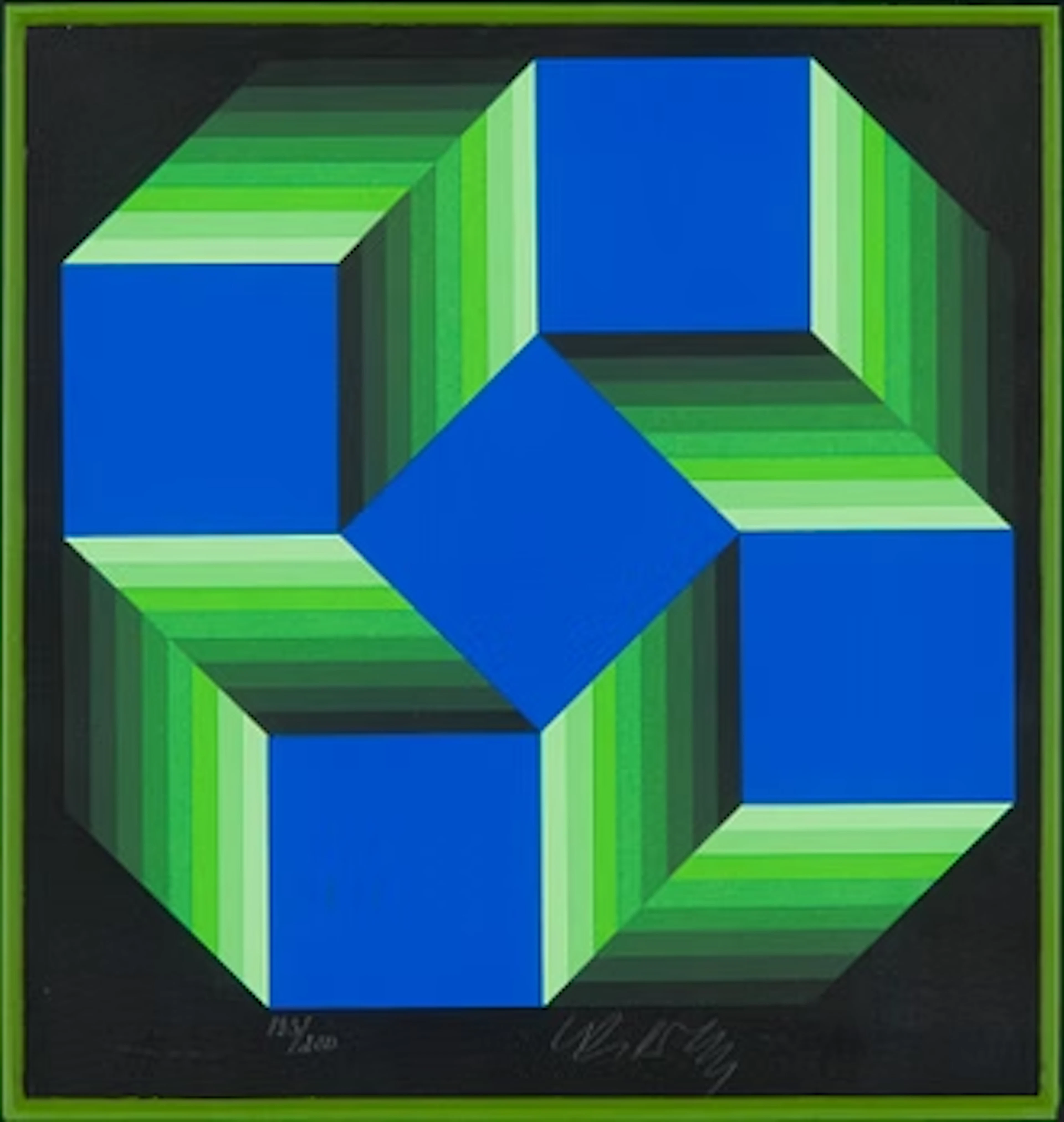 Victor Vasarely, "Malom petit".