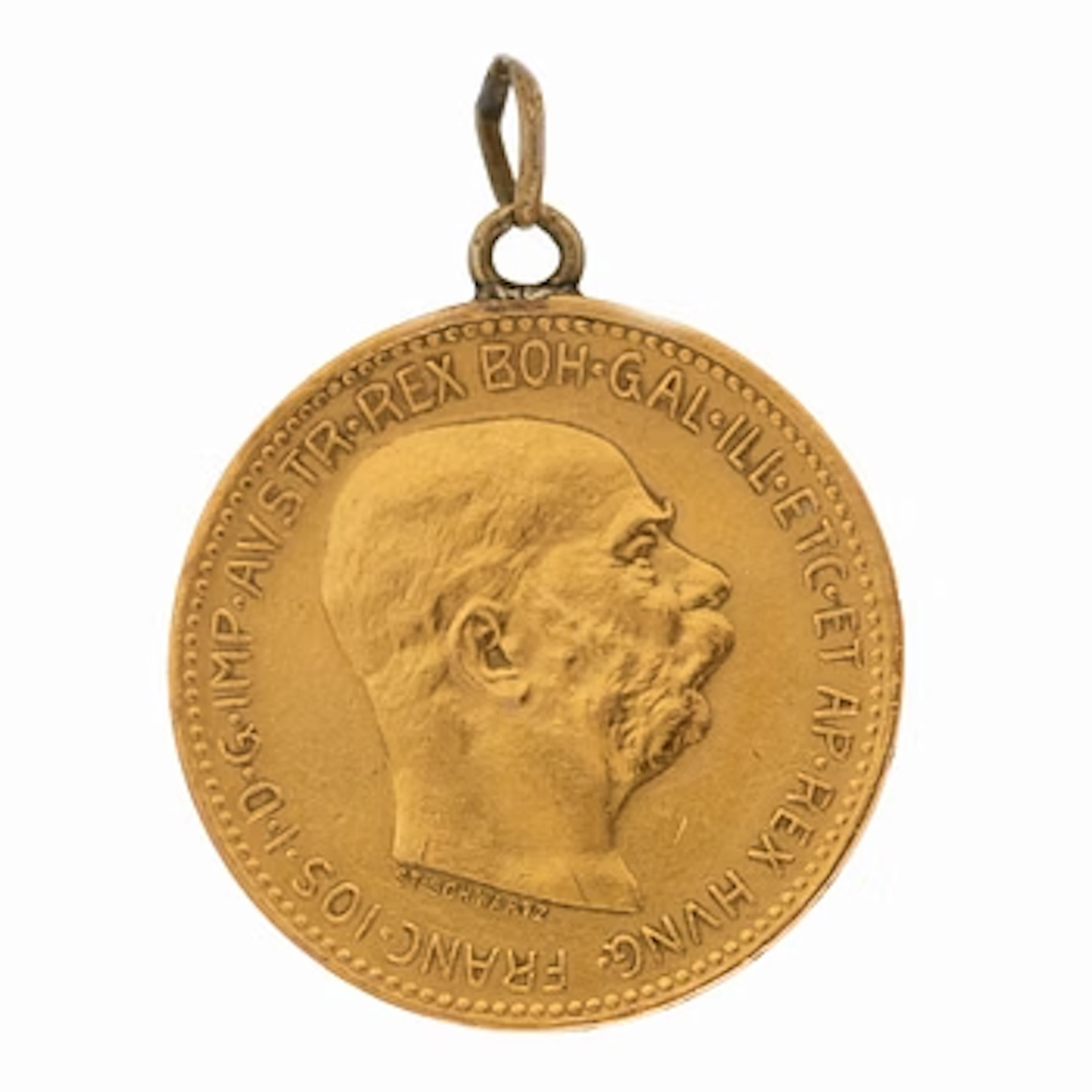 Gold coin, 21.6 carat, 20 Corona, Austria-Hungary, 1915.