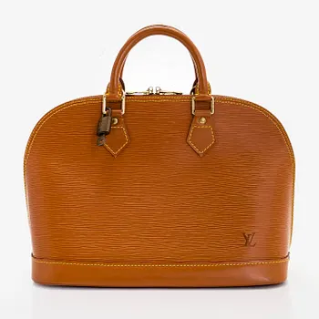 Louis Vuitton, an Epi Leather "Alma" bag.