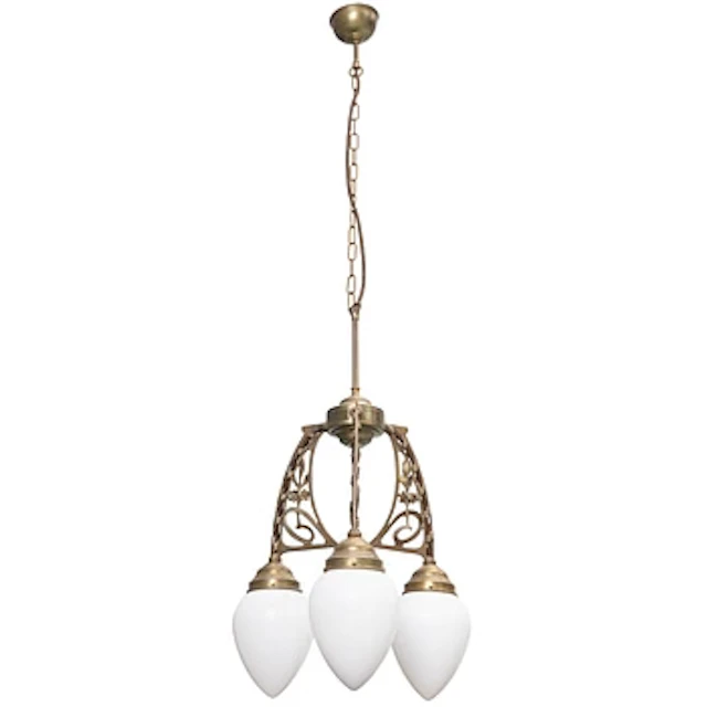 Ceiling lamp, D53, Art Nouveau style, circa 2000, Berliner Messinglampen