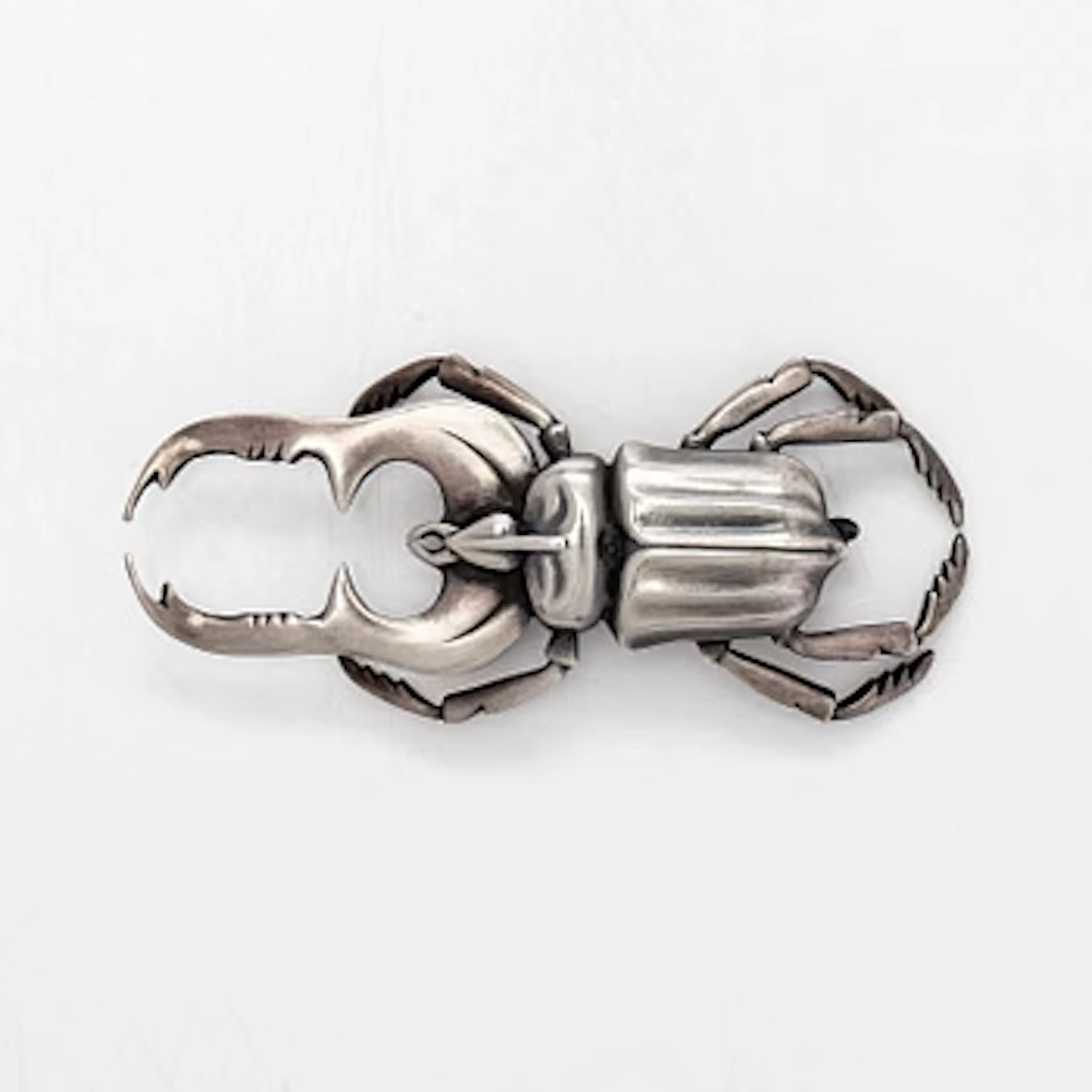 Brooch, beetle, silver, A. Tillander, Helsinki 1953.