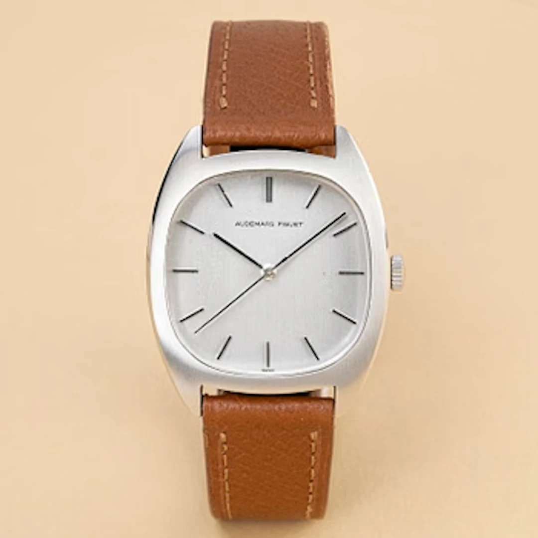 Audemars Piguet, "Tonneau", "Steel Case", ca 1973.