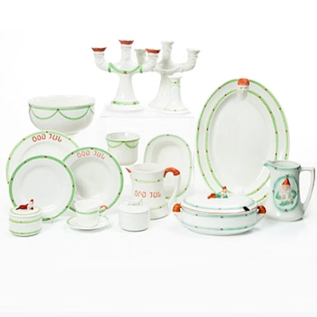 A piece "God Jul" dinner set by Gustavsberg and Rörstrand.