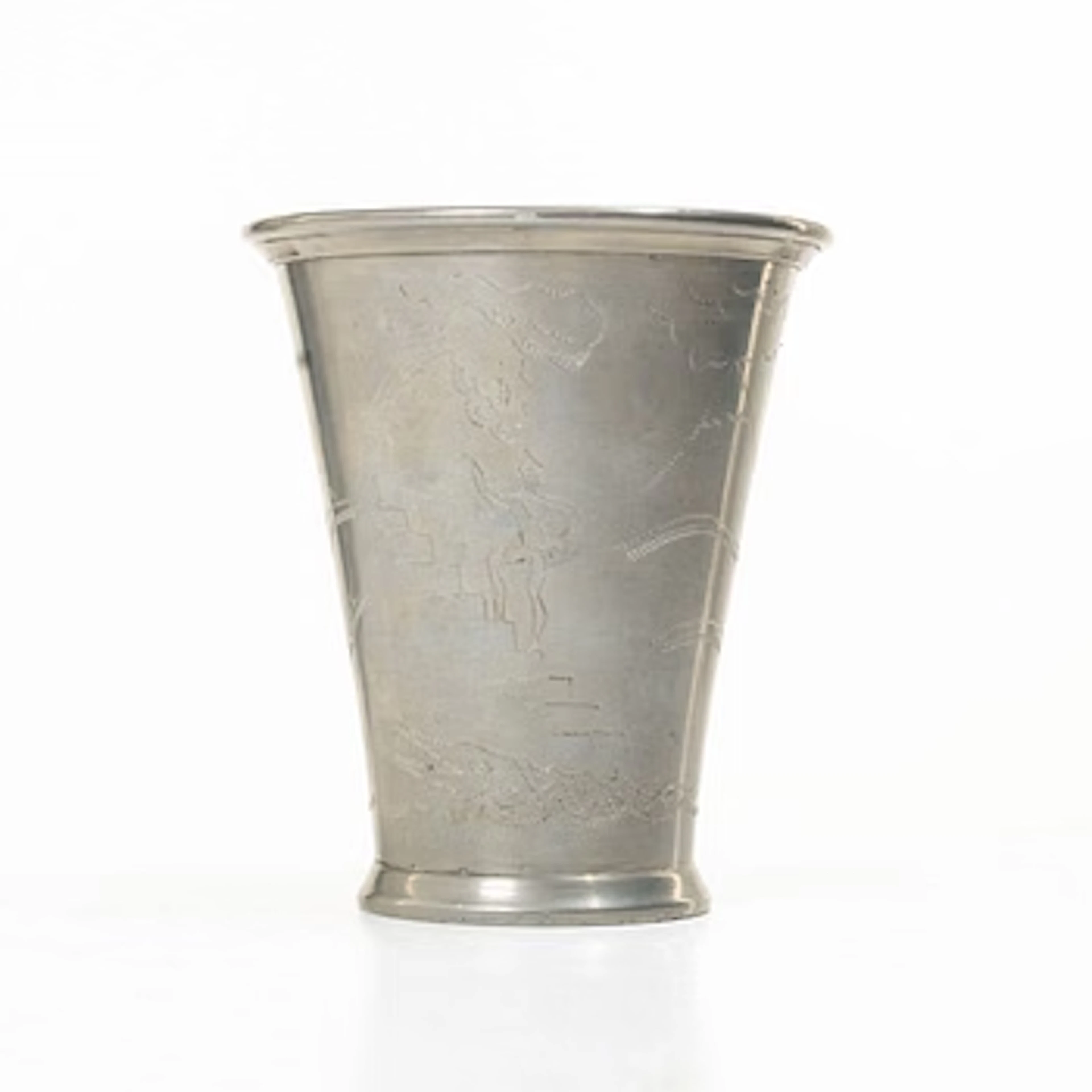 Nils Fougstedt, a pewter vase/ beaker, Firma Svenskt Tenn, model no A 40.