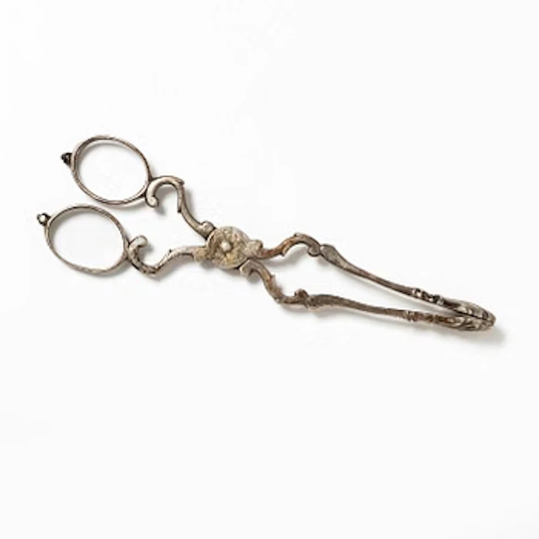 A pair of Swedish silver sugar tongs, mark of Isak Sauter, Stockholm