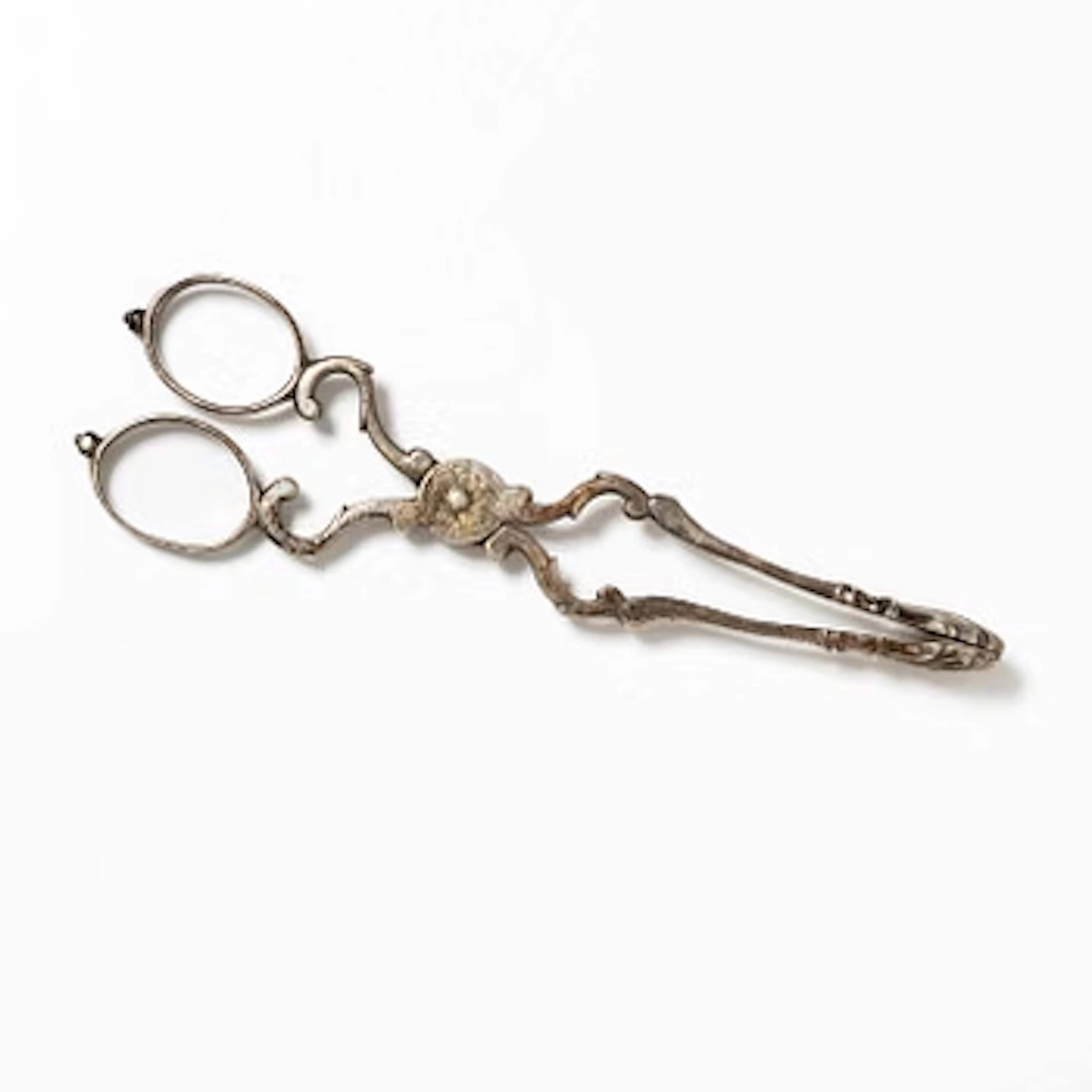 A pair of Swedish silver sugar tongs, mark of Isak Sauter, Stockholm