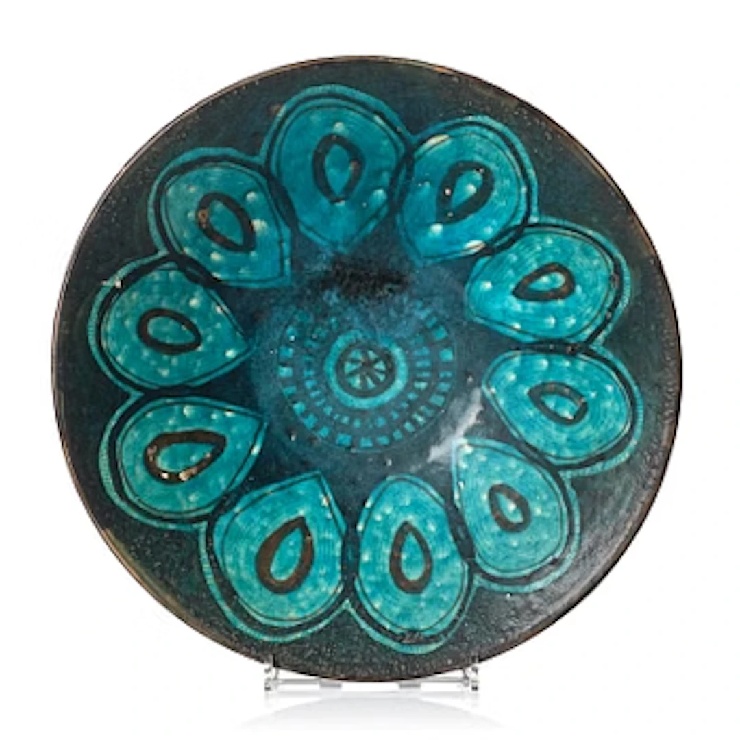 Signe Persson-Melin, a grand ceramic dish, executed in her workshop