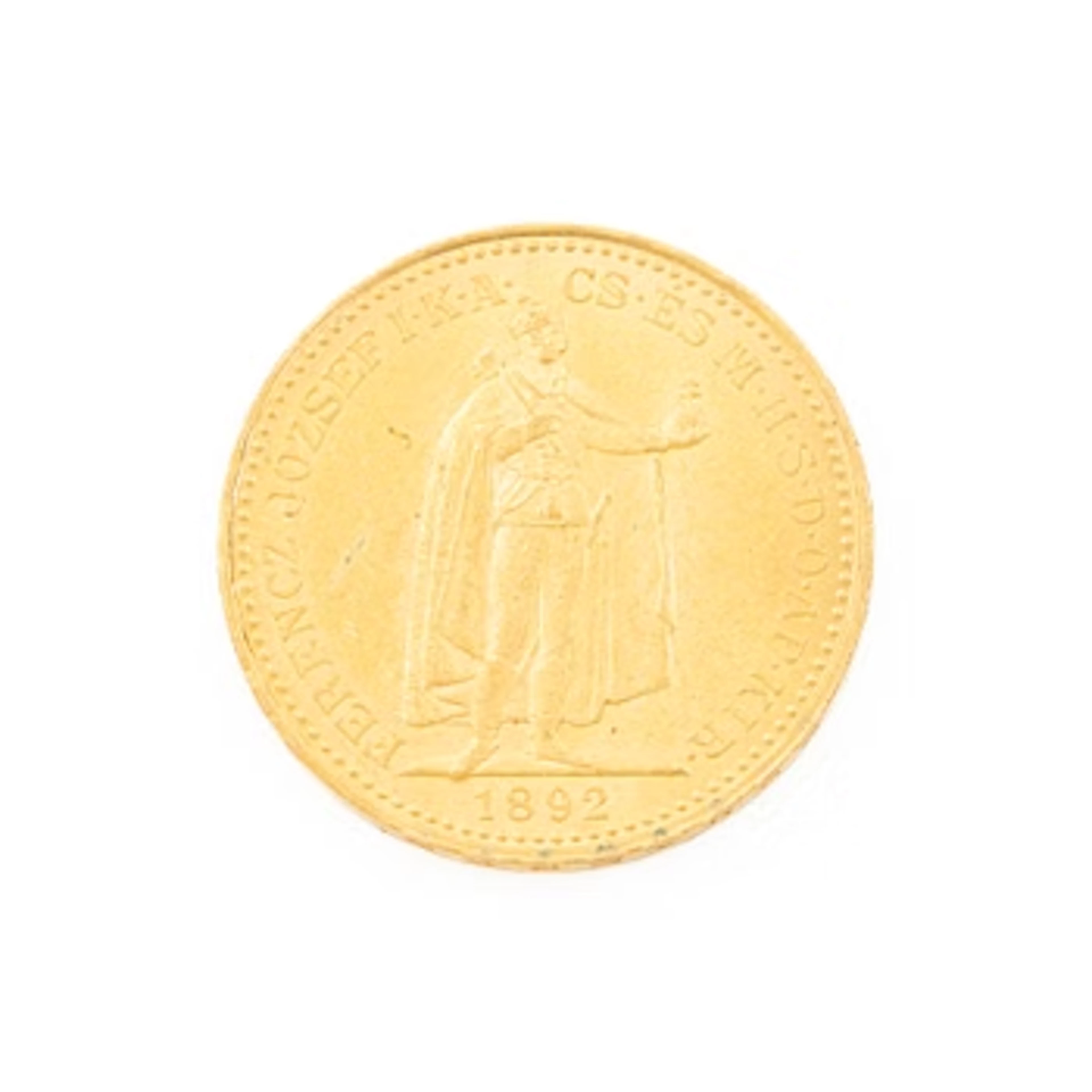 Gold coin, Hungary, 20 Korona, 1892.