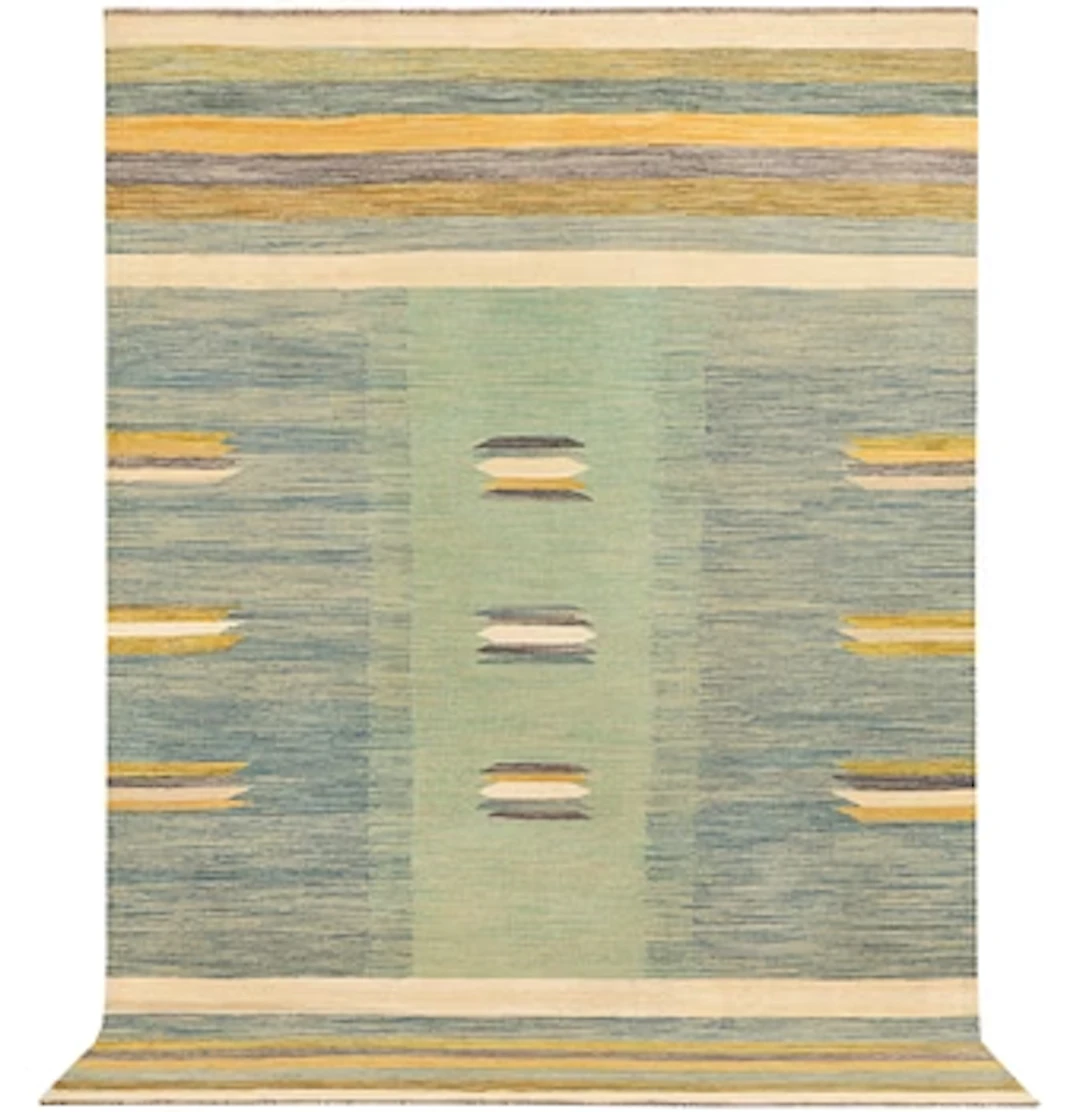 An Afghan kelim rug, c. 238 x 160 cm.