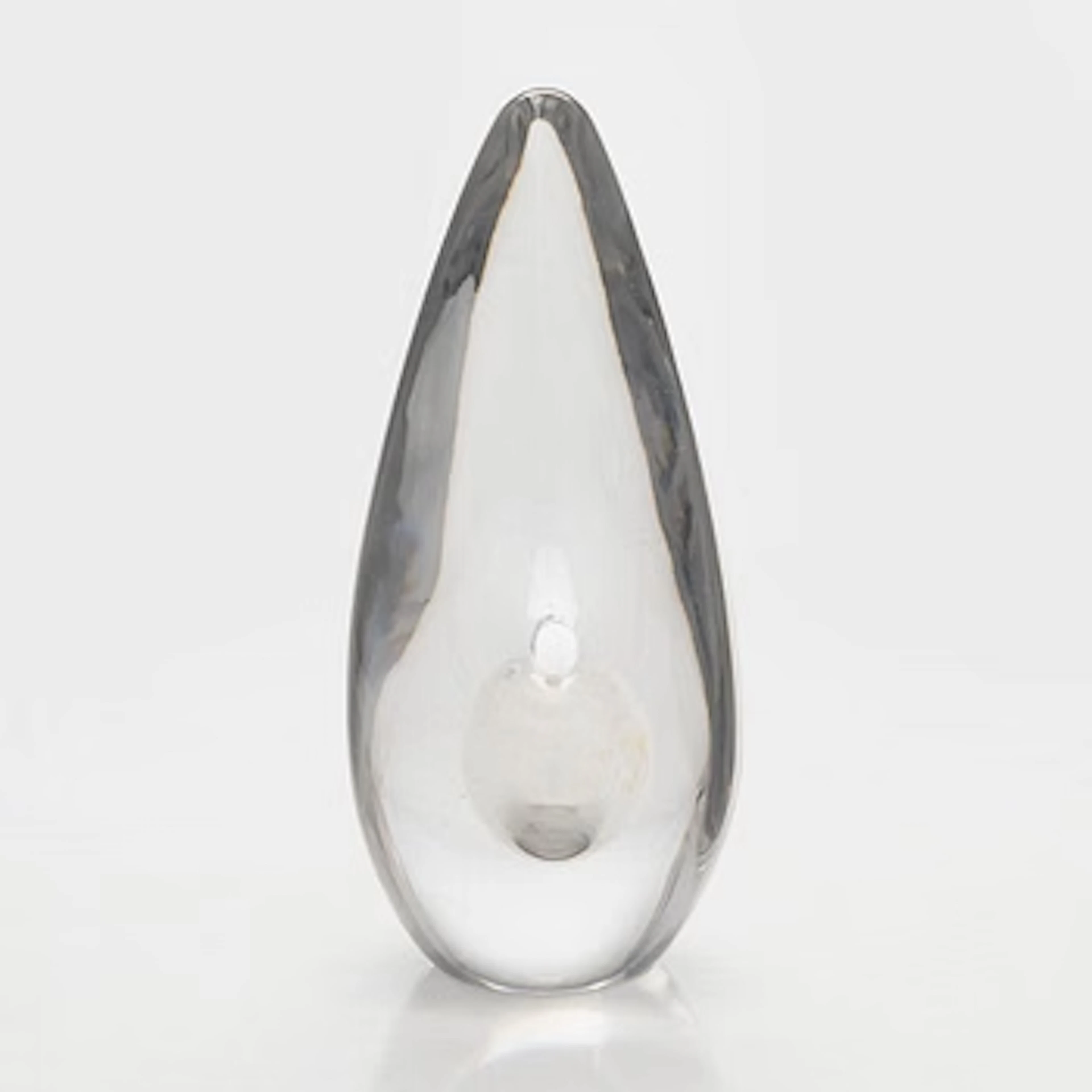 Timo Sarpaneva, a 'Bird's head' glass sculpture, signed Timo Sarpaneva