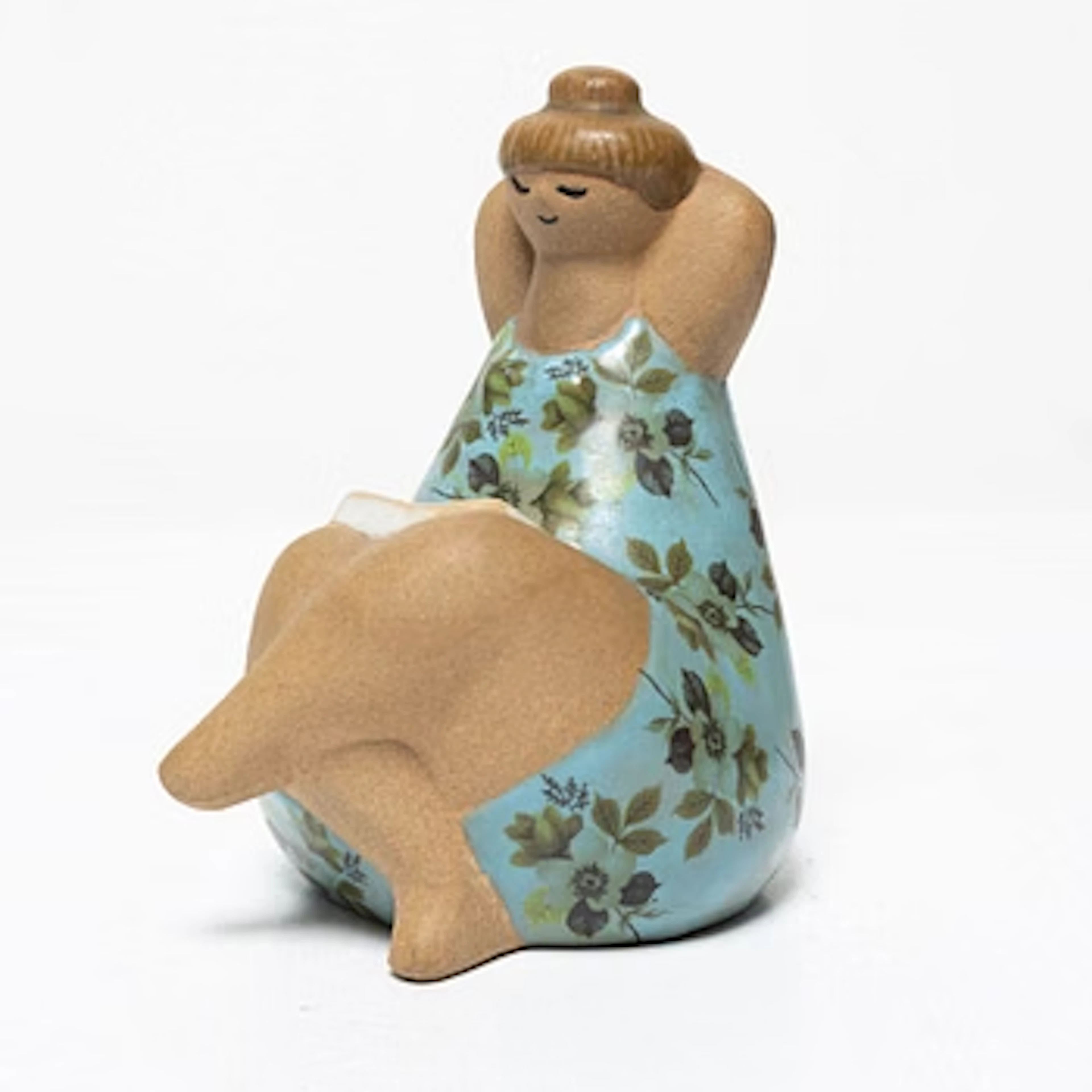 Lisa Larson, a stoneware figurine, 'Emma' from the series 'ABC-flickorna'