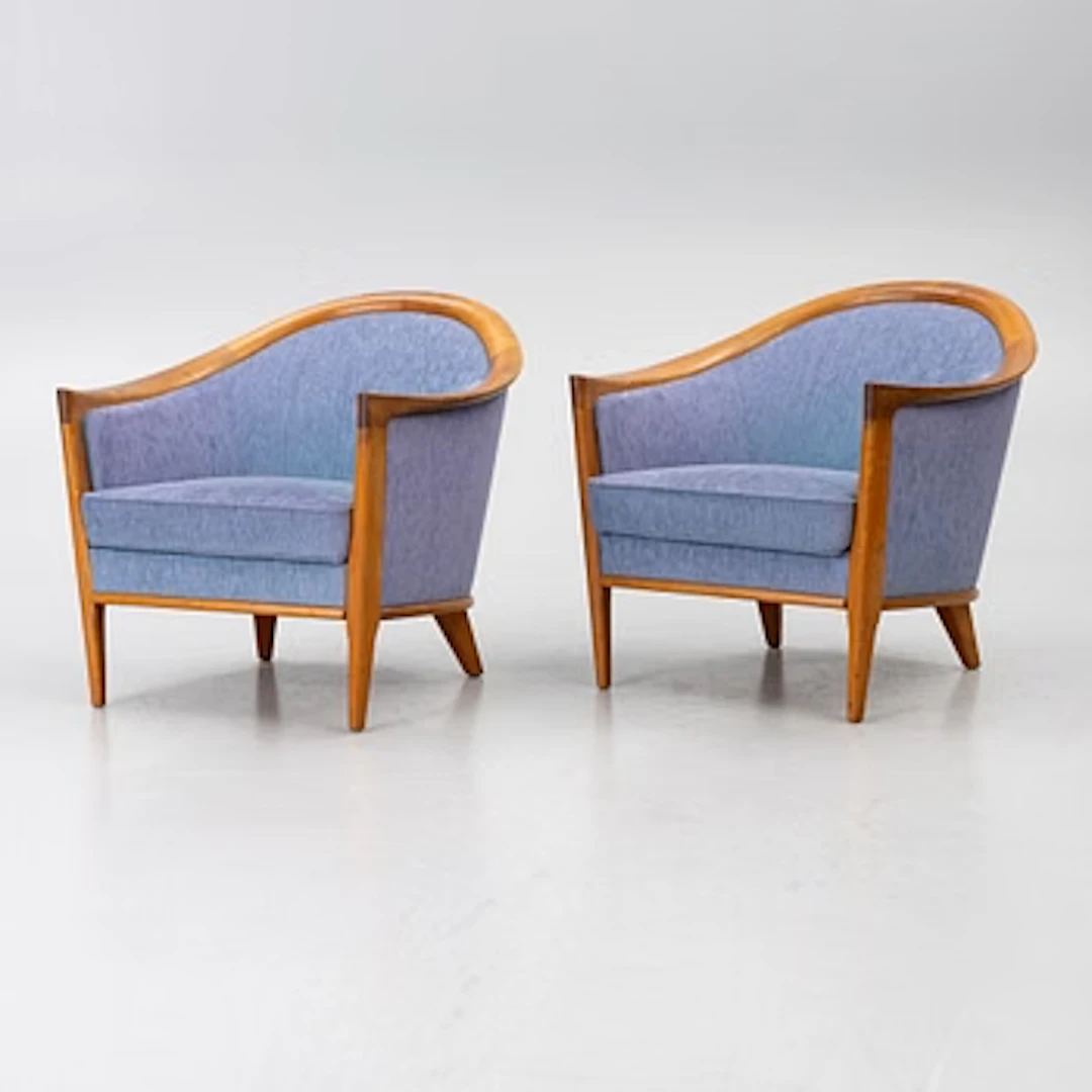 Armchairs, a pair, “Fabiola”, Bröderna Andersson.