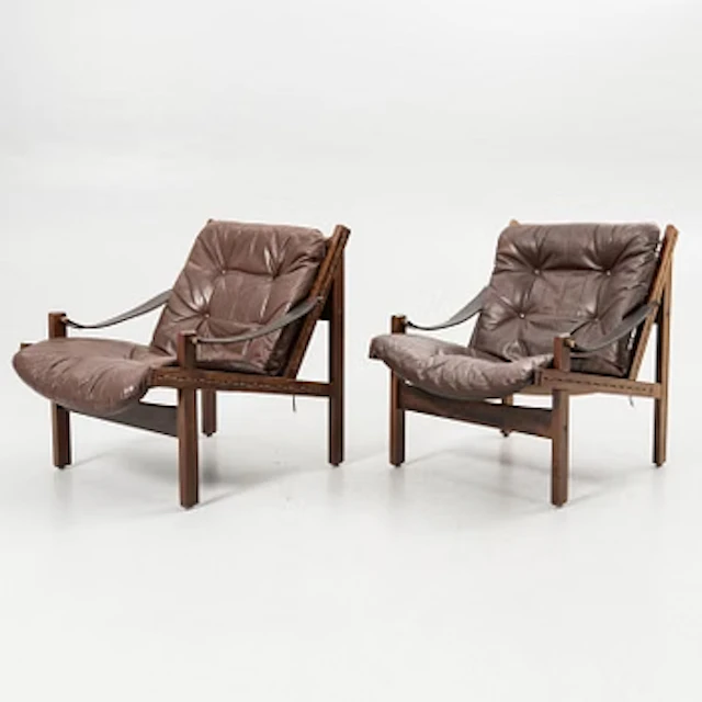 Torbjørn Afdal, Armchairs, a pair, "Hunter", Stranda Industri A/S