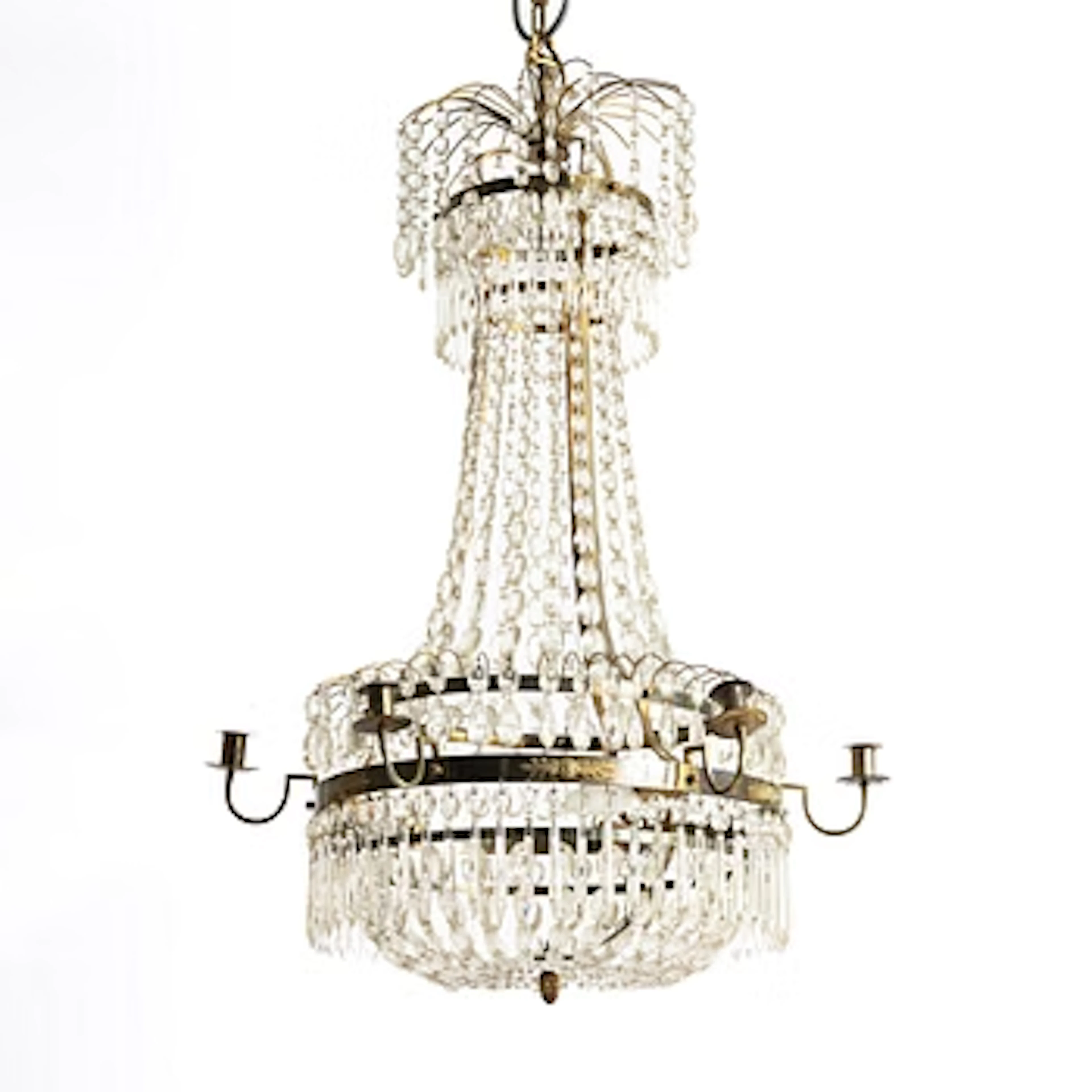 Chandelier, Late Gustavian style, first half of the 20th century.