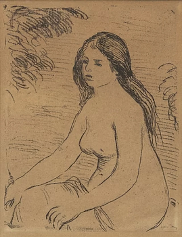 Pierre-Auguste Renoir, "Baigneuse Assise".