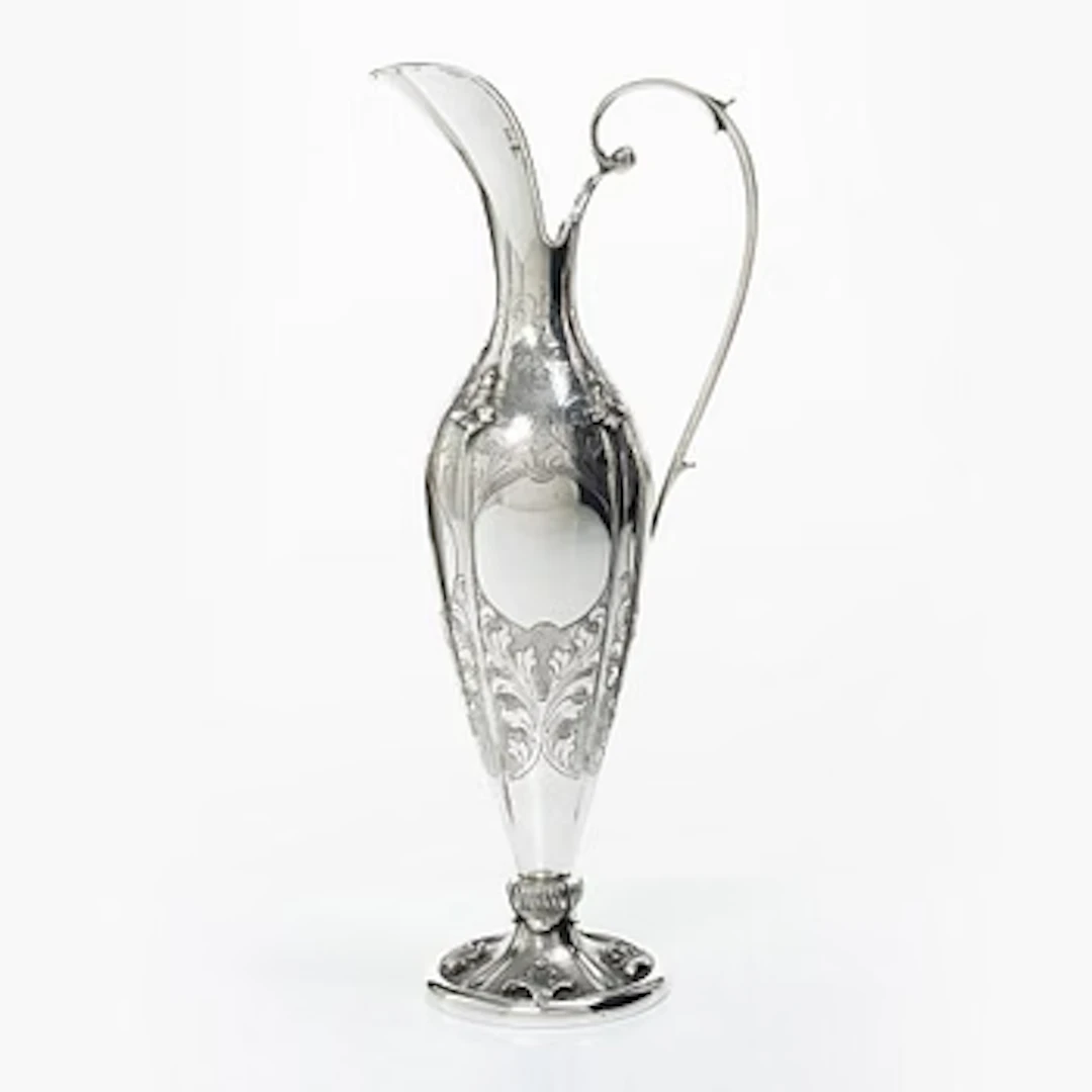Jug, silver, Swedish import mark, 20th century.