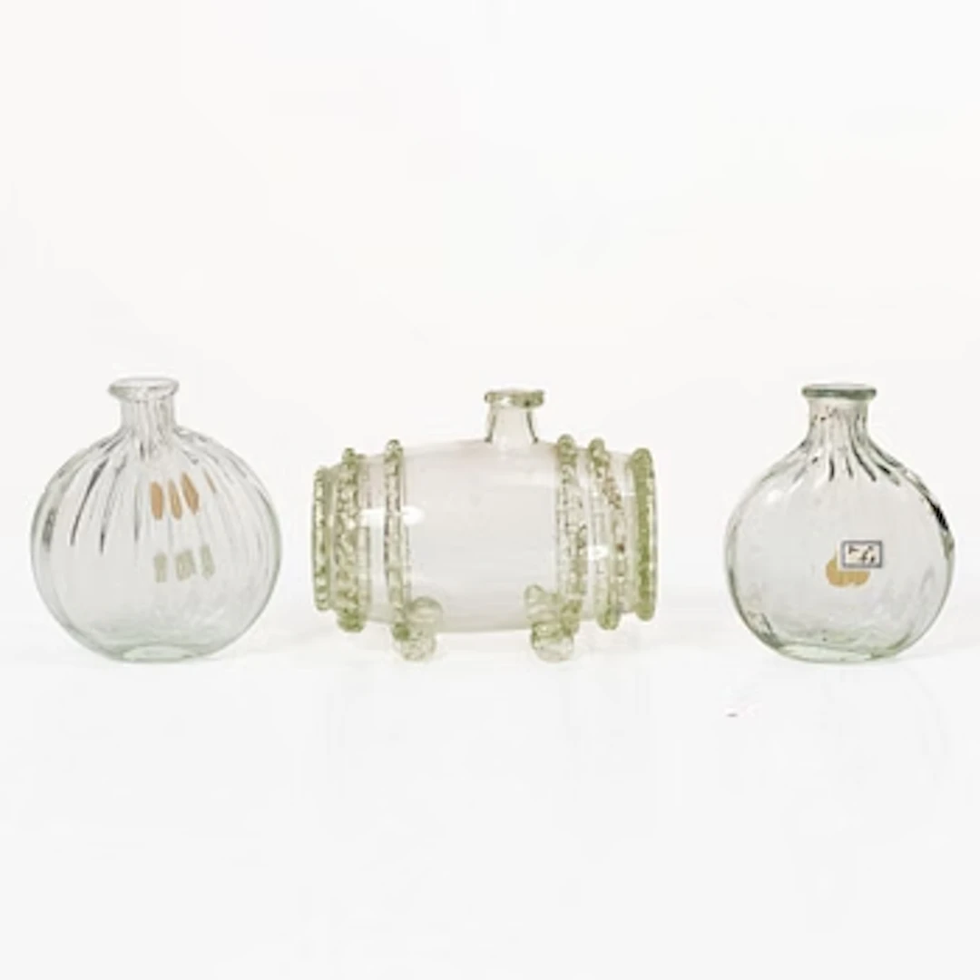 Three flasks, 18th–19th century.