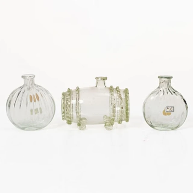 Three flasks, 18th–19th century.