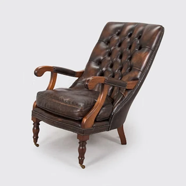 An English style armchair, second half of the 20th century.