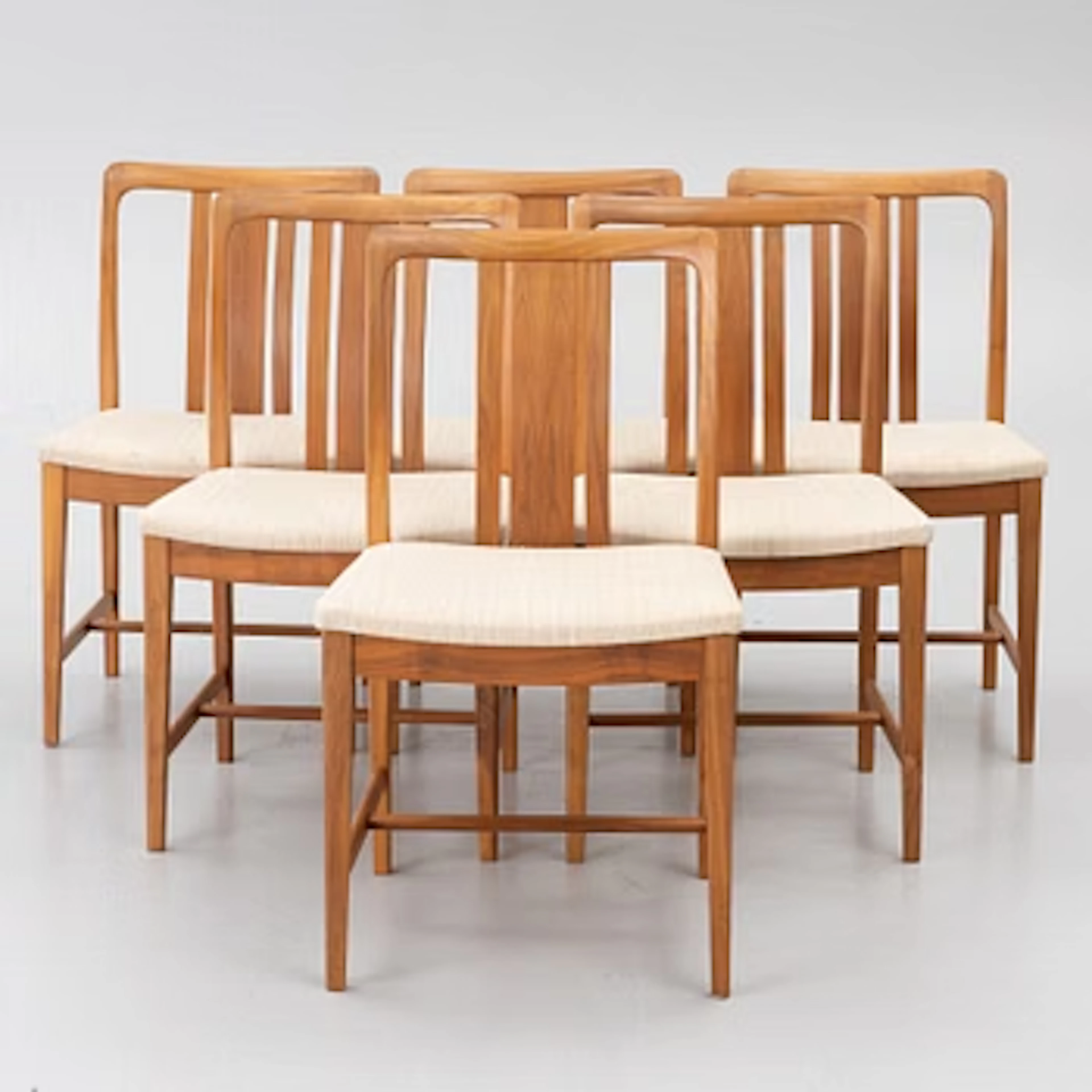 Chairs, 6, AB Linde Nilsson, Lammhult, second half of the 20th century.