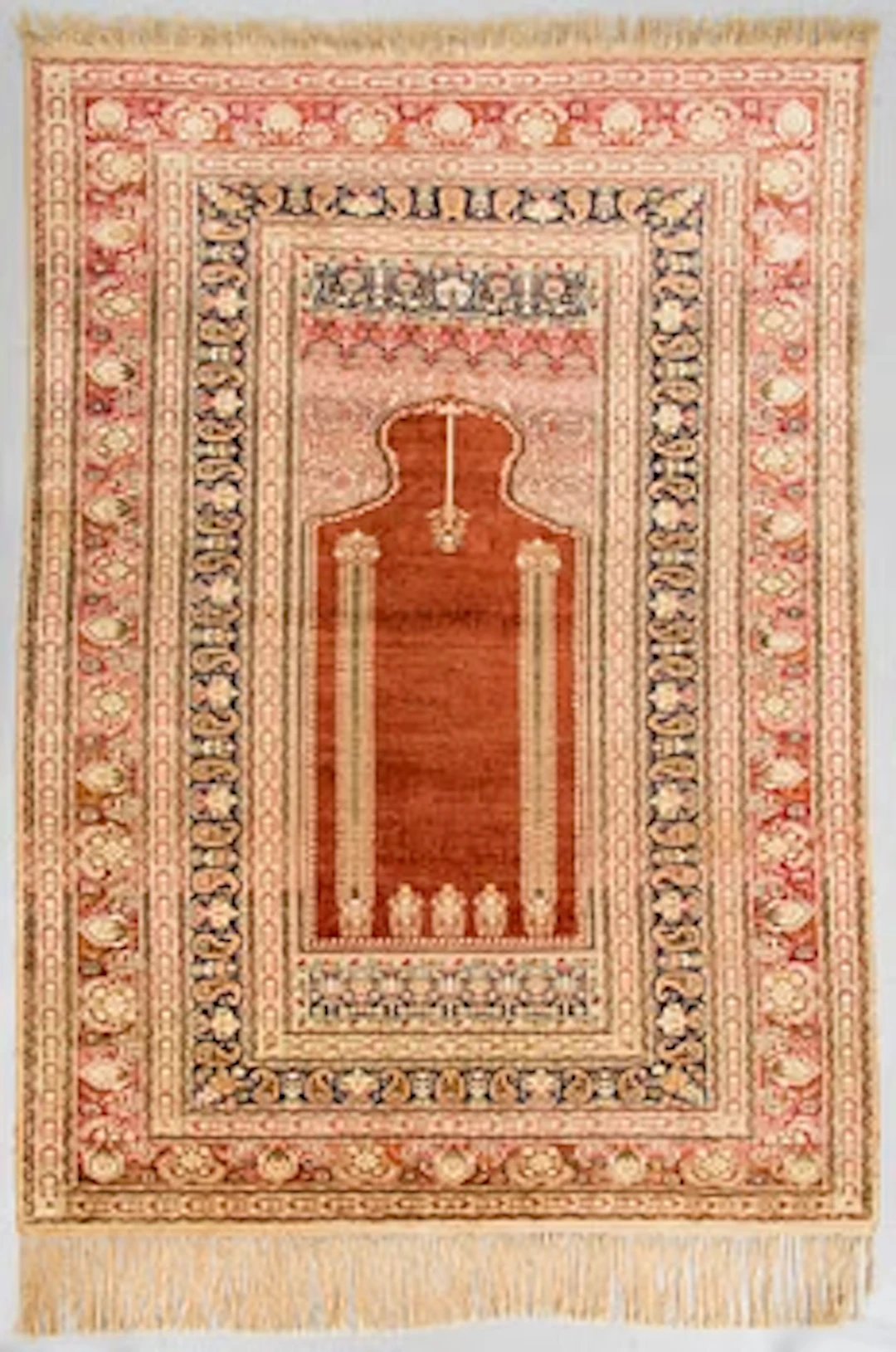Prayer rug, antique Gördes. C. 220 x 155 cm.