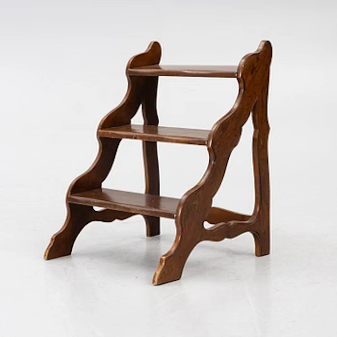 Step ladder/Library ladder, circa 1900.