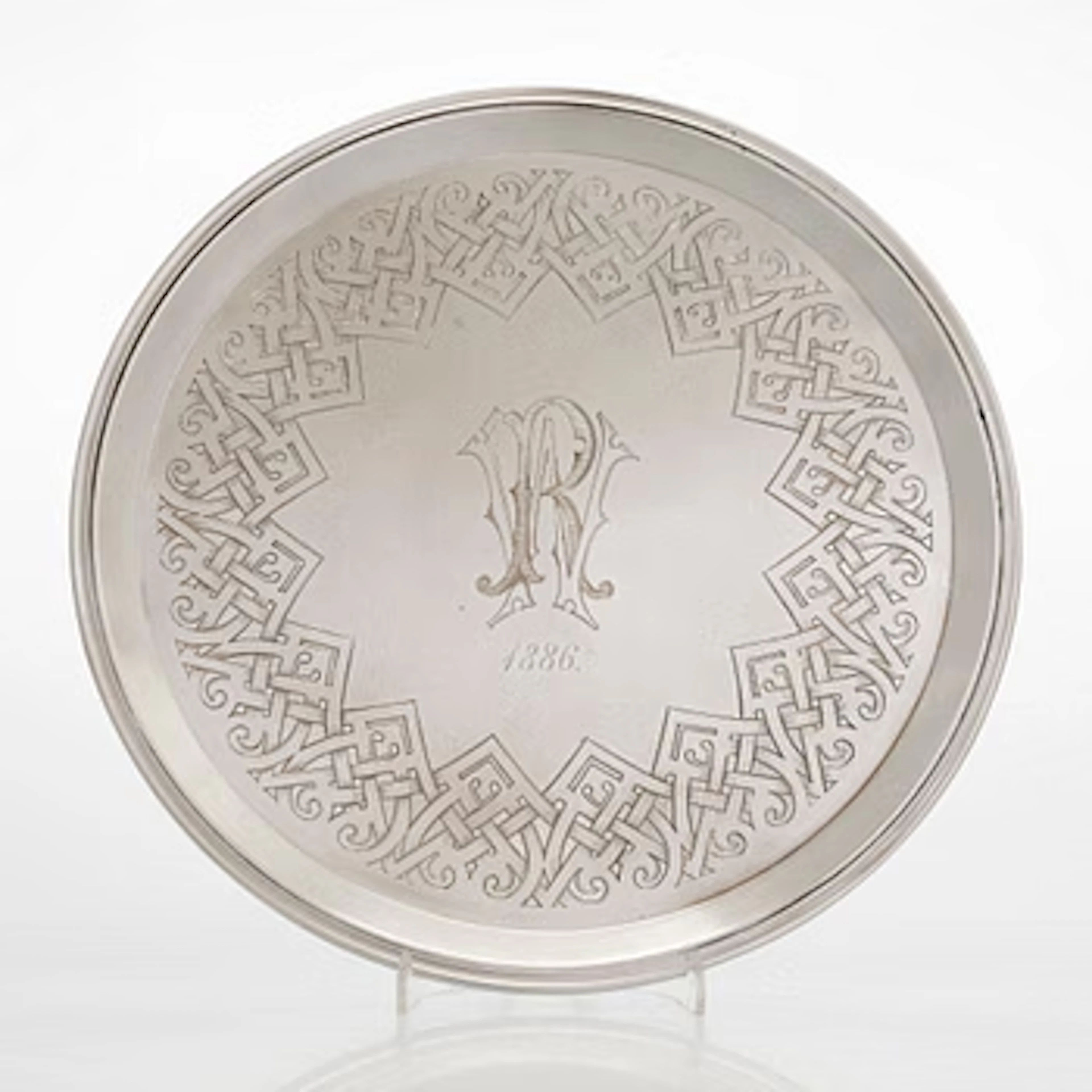 A Grachev ray, silver, maker's mark of Johan Olsonius, Saint Petersburg 1884.