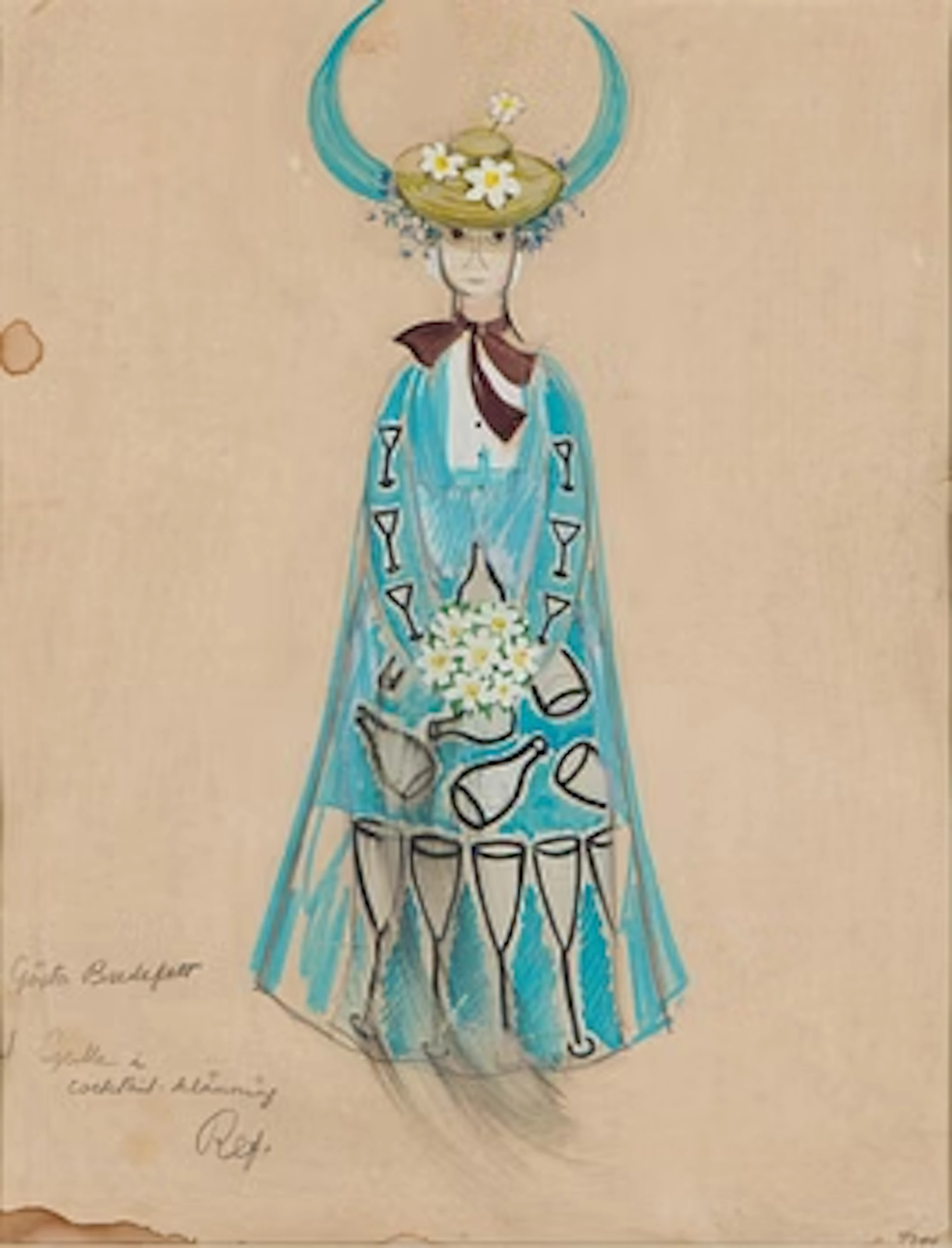 Tove Jansson, "Gulle i cocktail-klänning".
